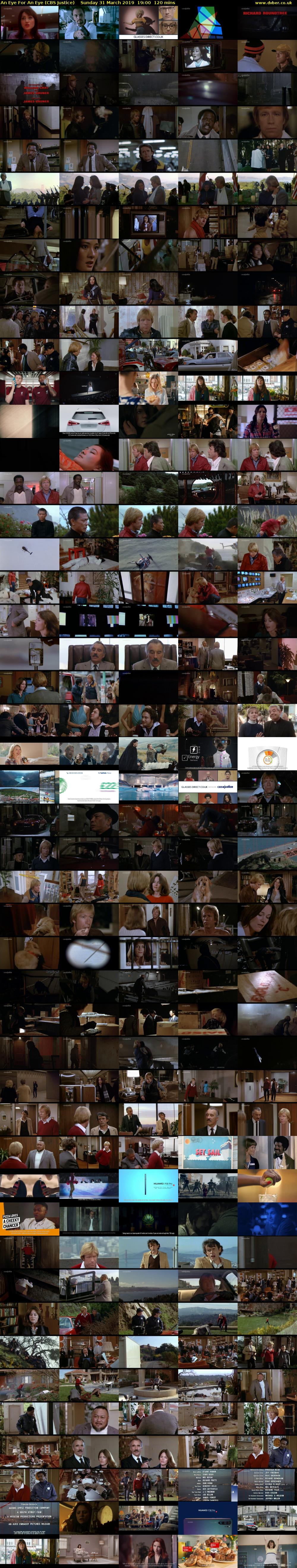 An Eye For An Eye (CBS Justice) Sunday 31 March 2019 19:00 - 21:00