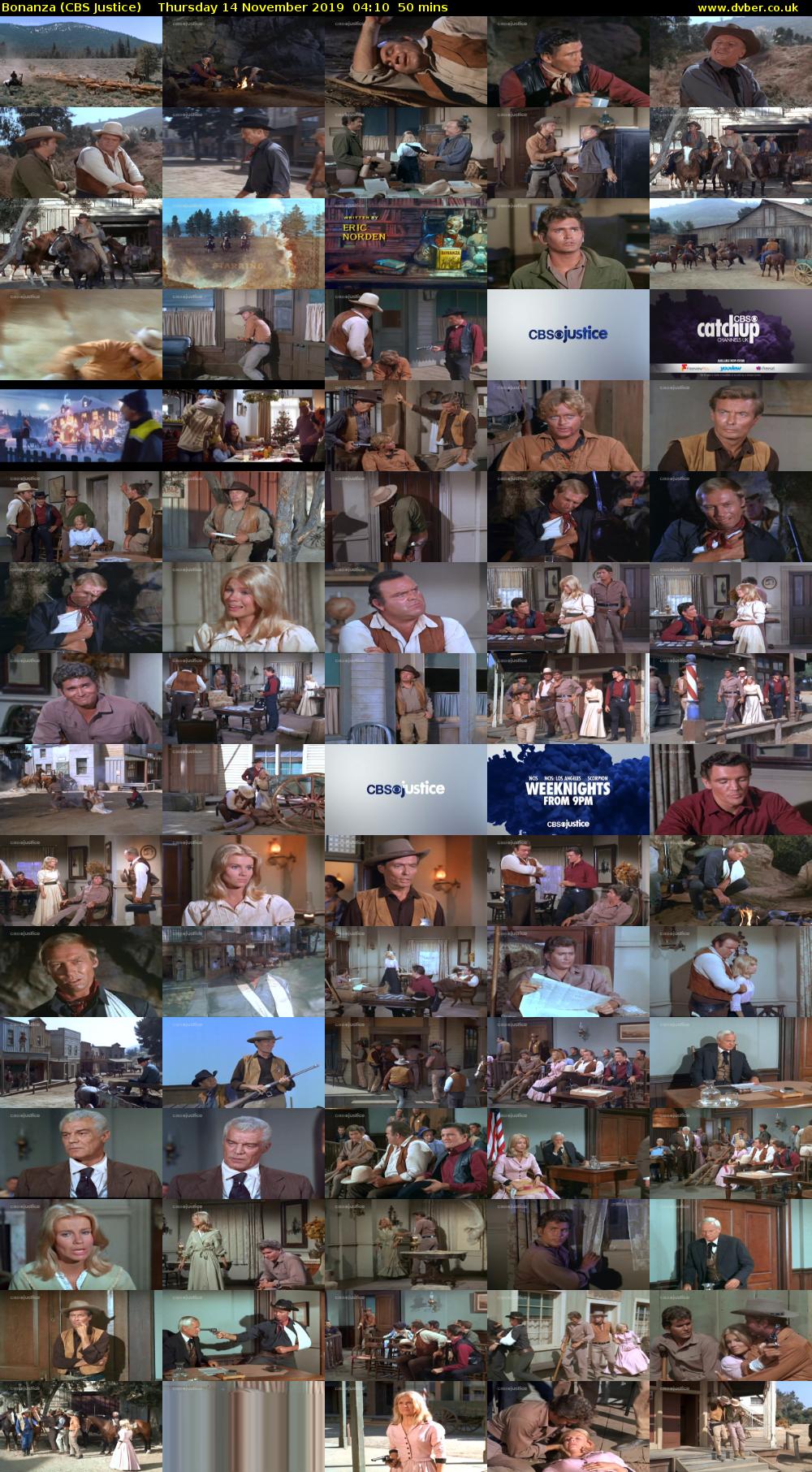 Bonanza (CBS Justice) Thursday 14 November 2019 04:10 - 05:00