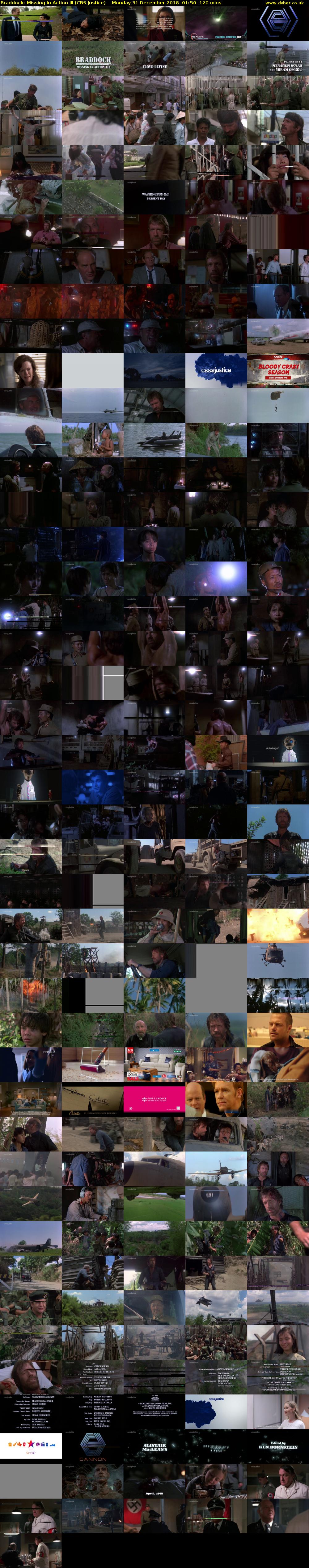 Braddock: Missing In Action III (CBS Justice) Monday 31 December 2018 01:50 - 03:50