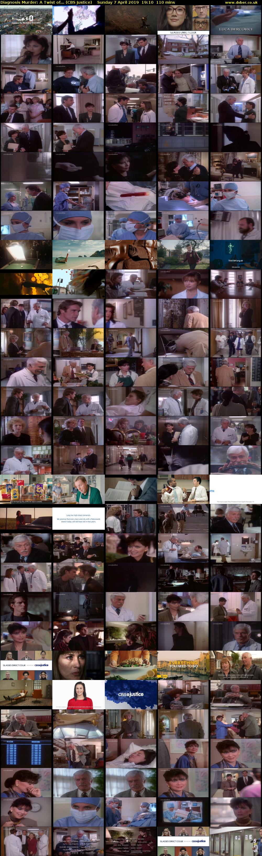 Diagnosis Murder: A Twist of... (CBS Justice) Sunday 7 April 2019 19:10 - 21:00