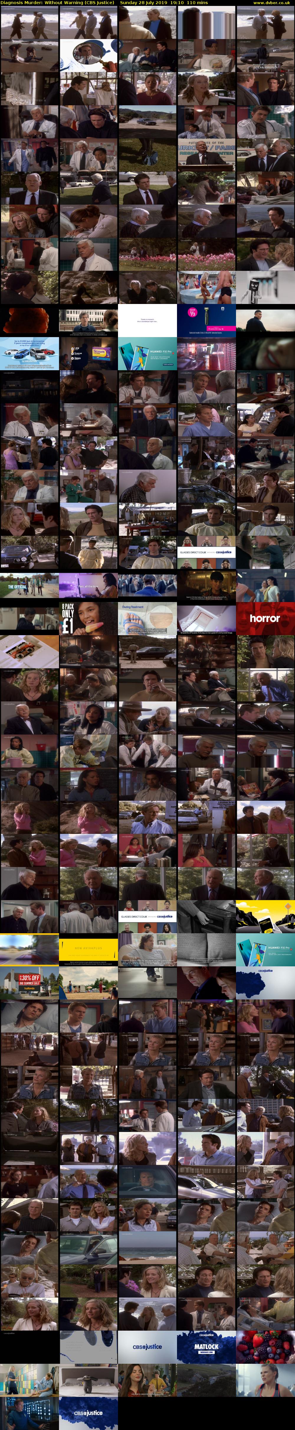 Diagnosis Murder: Without Warning (CBS Justice) Sunday 28 July 2019 19:10 - 21:00