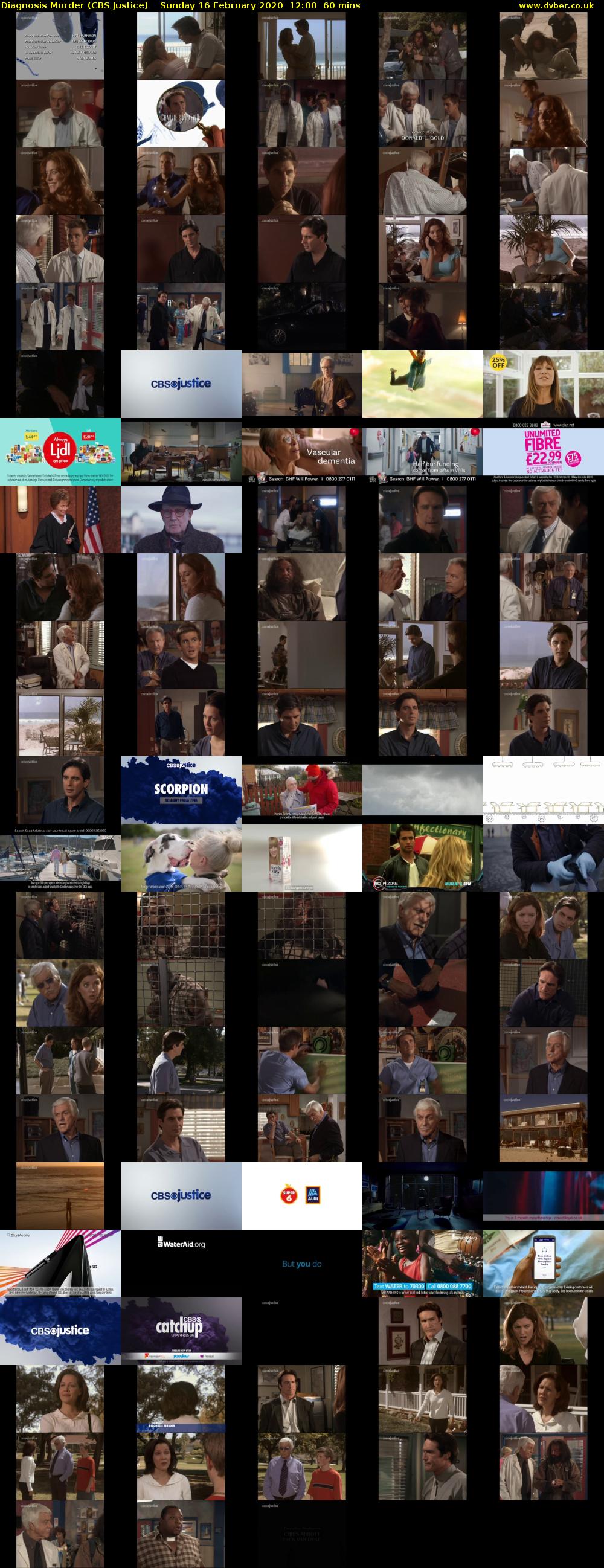 Diagnosis Murder (CBS Justice) Sunday 16 February 2020 12:00 - 13:00