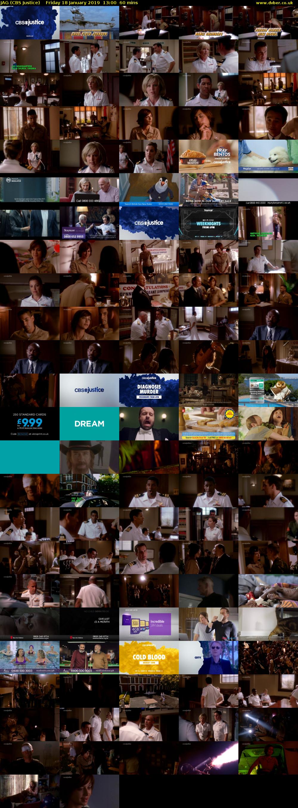 JAG (CBS Justice) Friday 18 January 2019 13:00 - 14:00