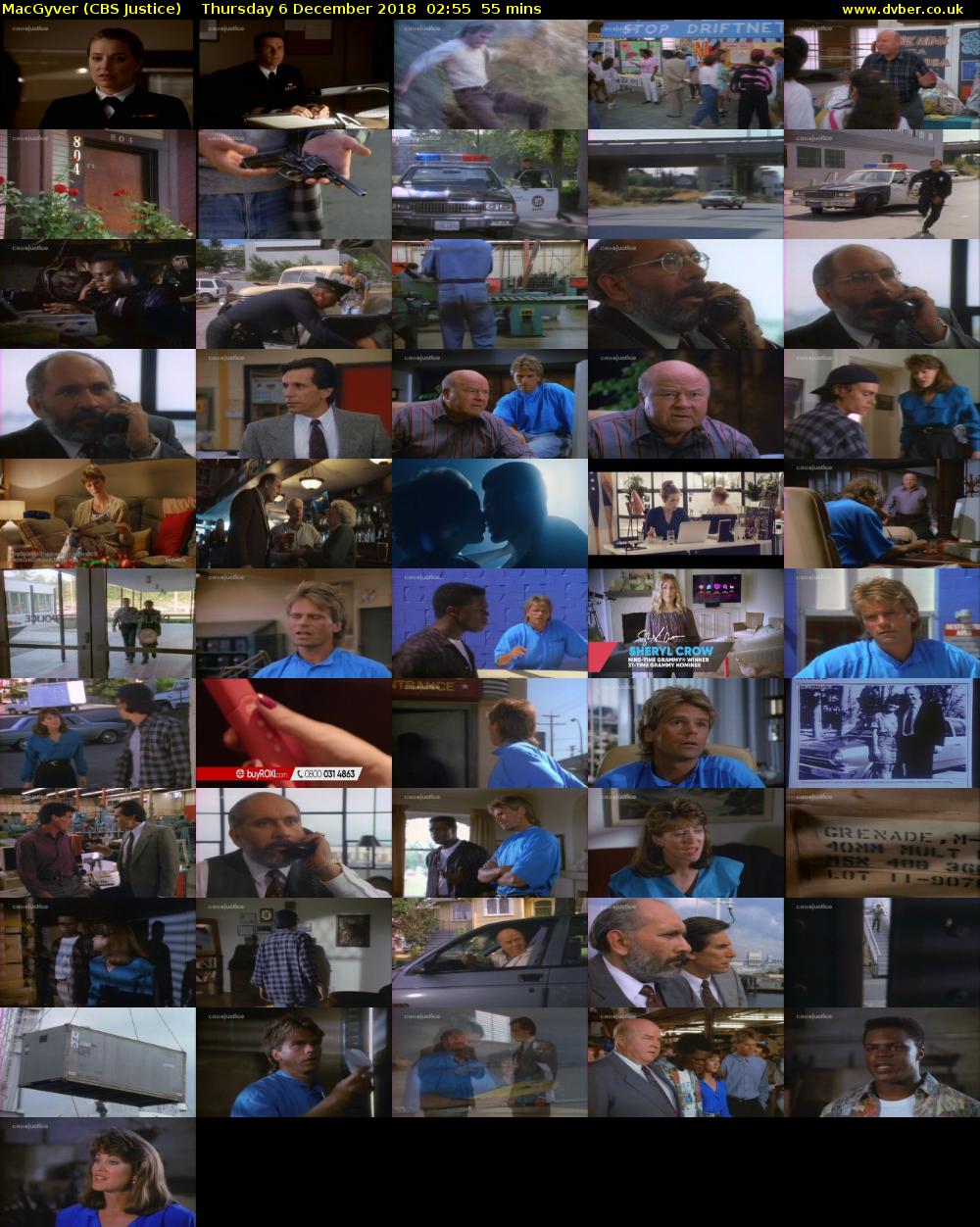 MacGyver (CBS Justice) Thursday 6 December 2018 02:55 - 03:50