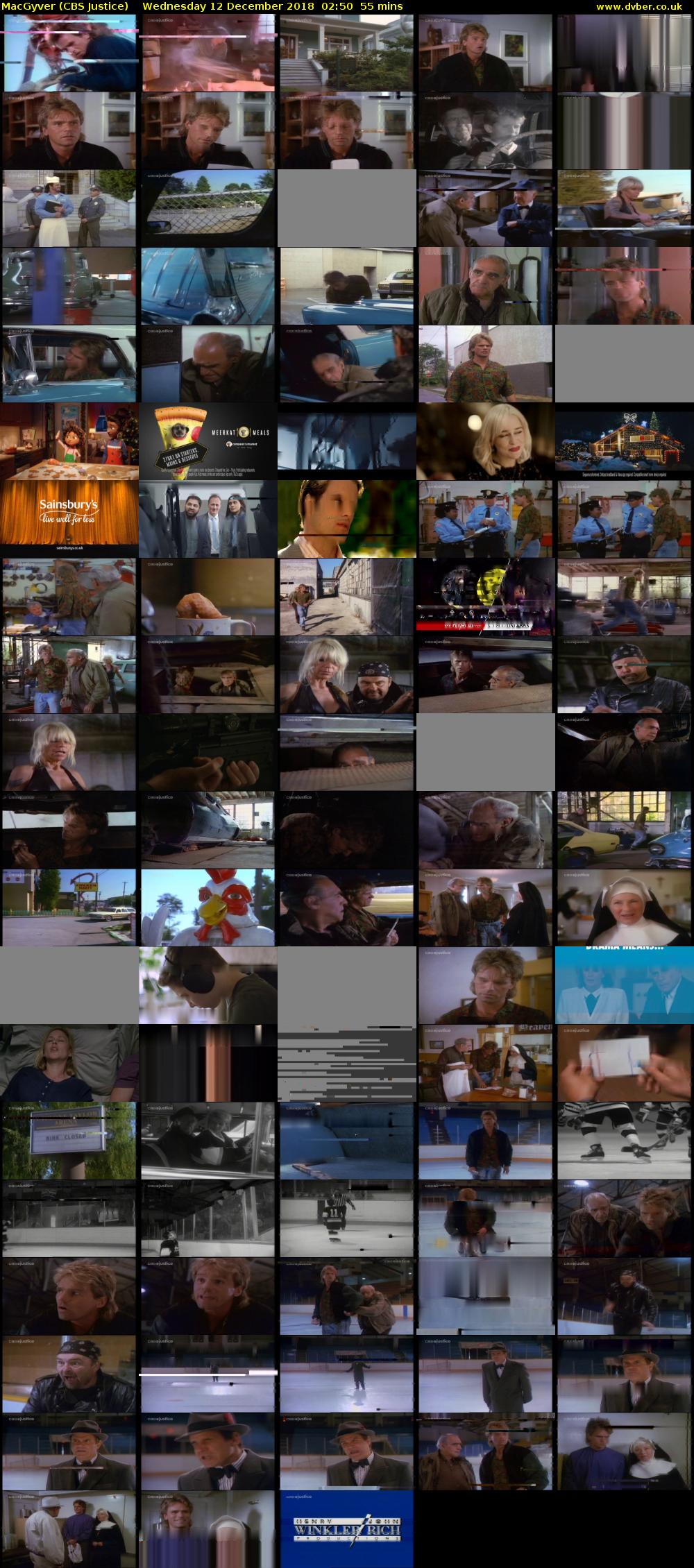 MacGyver (CBS Justice) Wednesday 12 December 2018 02:50 - 03:45