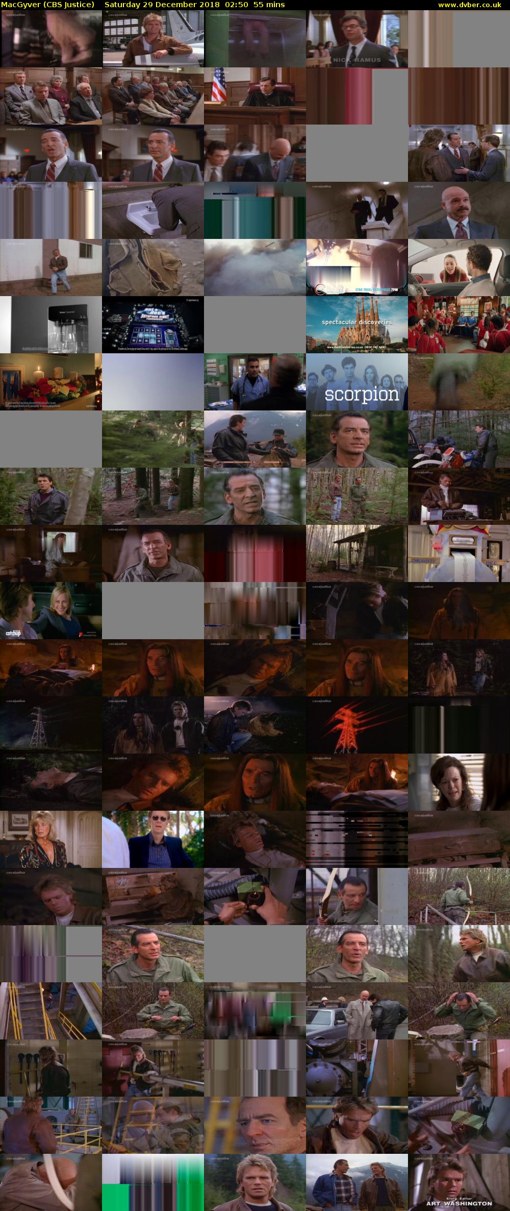 MacGyver (CBS Justice) Saturday 29 December 2018 02:50 - 03:45