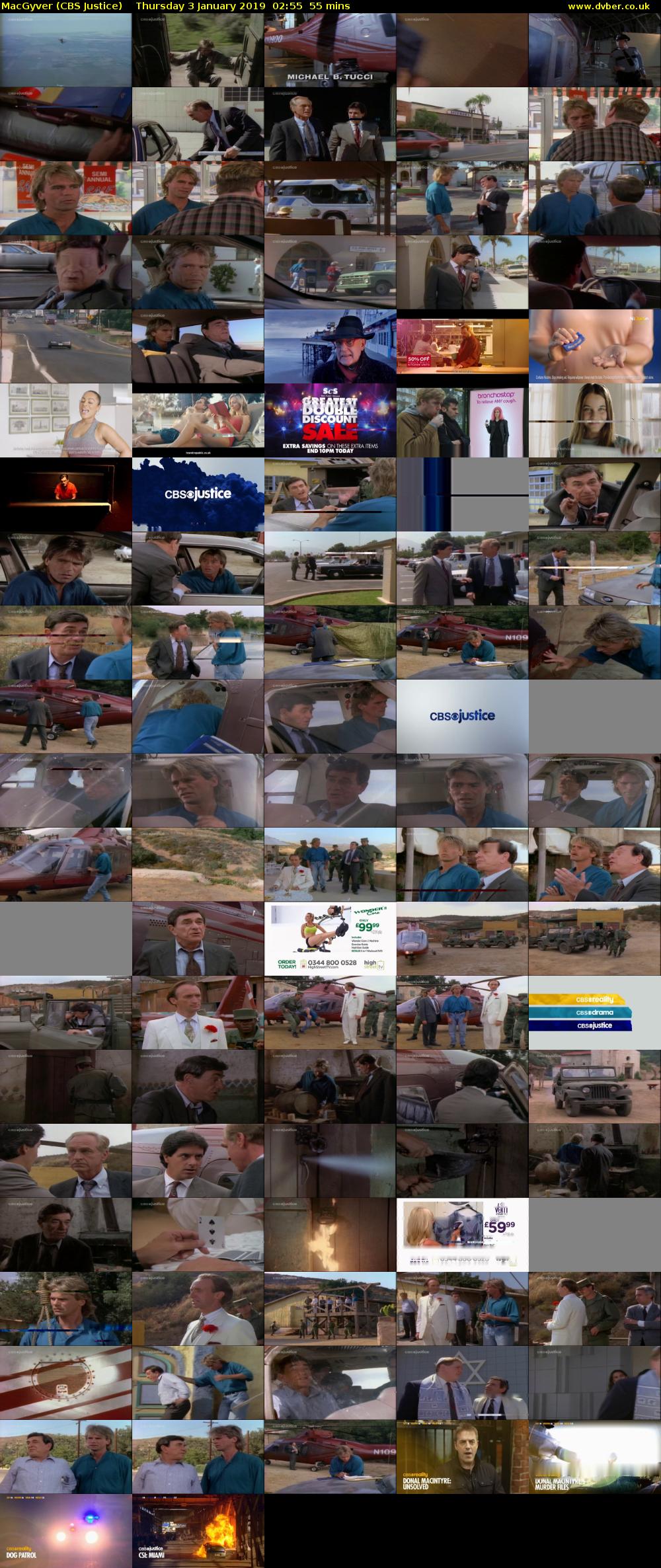 MacGyver (CBS Justice) Thursday 3 January 2019 02:55 - 03:50