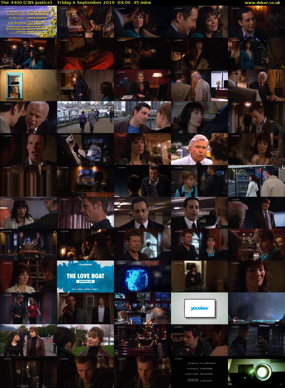 The 4400 (CBS Justice) Friday 6 September 2019 04:00 - 04:45