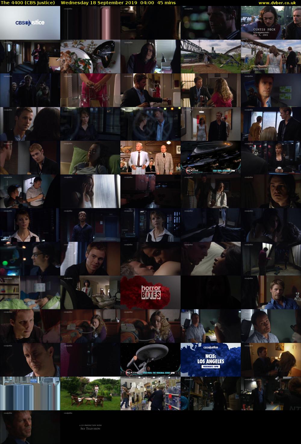 The 4400 (CBS Justice) Wednesday 18 September 2019 04:00 - 04:45
