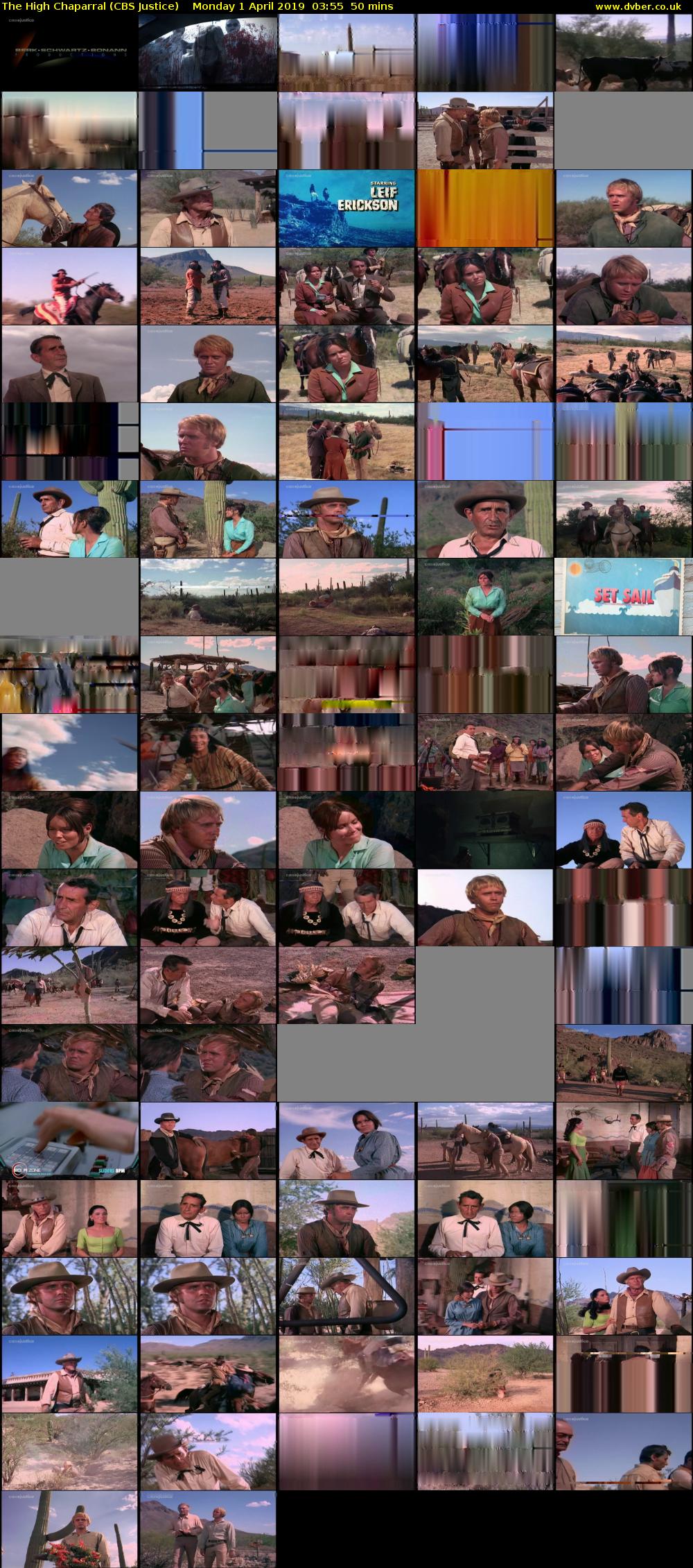 The High Chaparral (CBS Justice) Monday 1 April 2019 03:55 - 04:45
