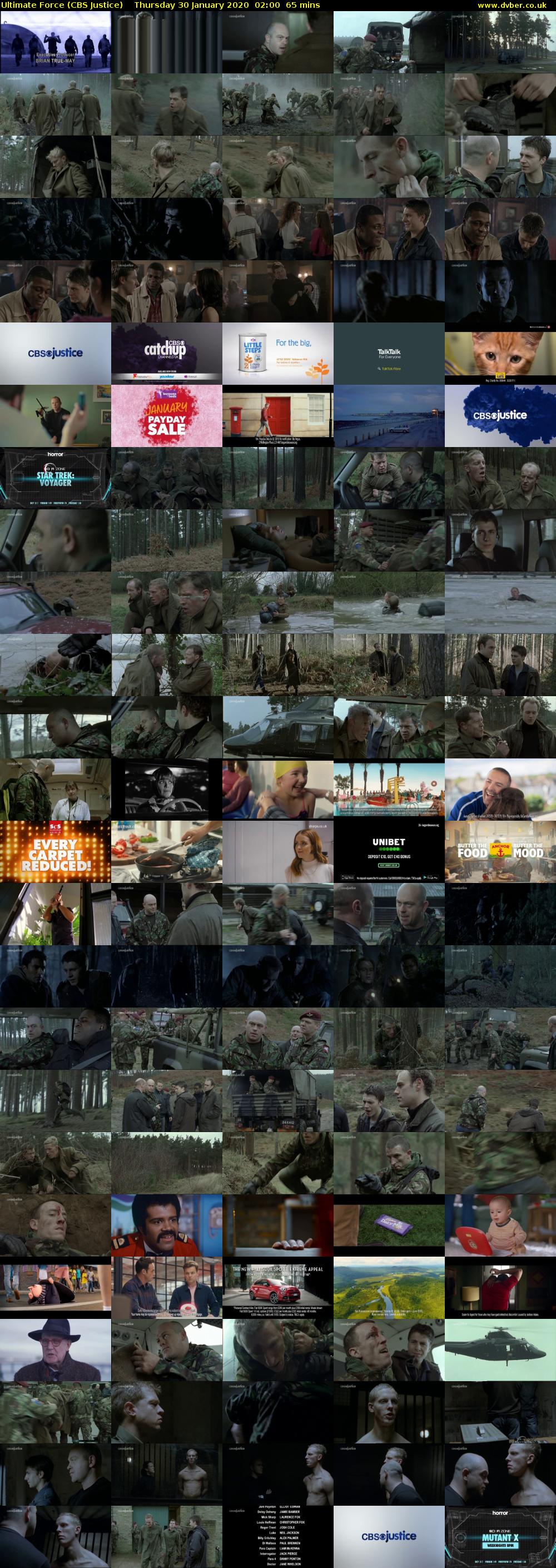 Ultimate Force (CBS Justice) Thursday 30 January 2020 02:00 - 03:05