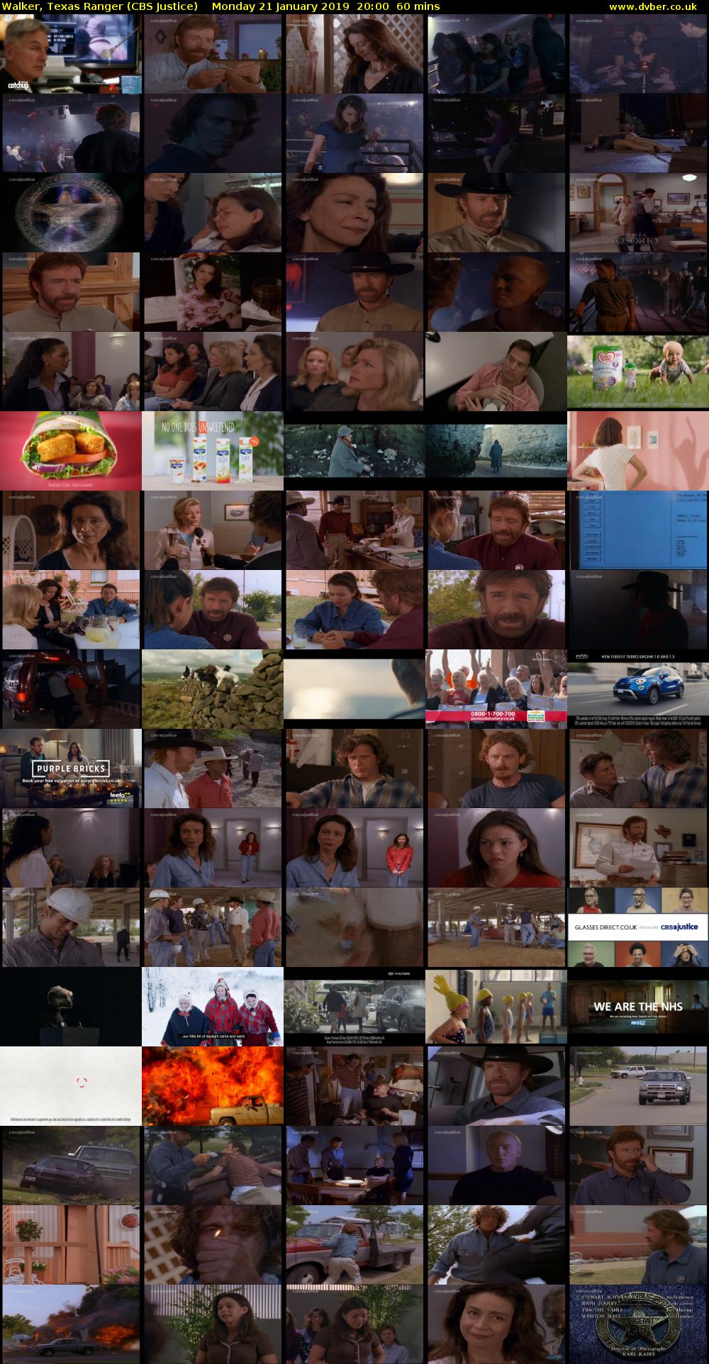 Walker, Texas Ranger (CBS Justice) Monday 21 January 2019 20:00 - 21:00