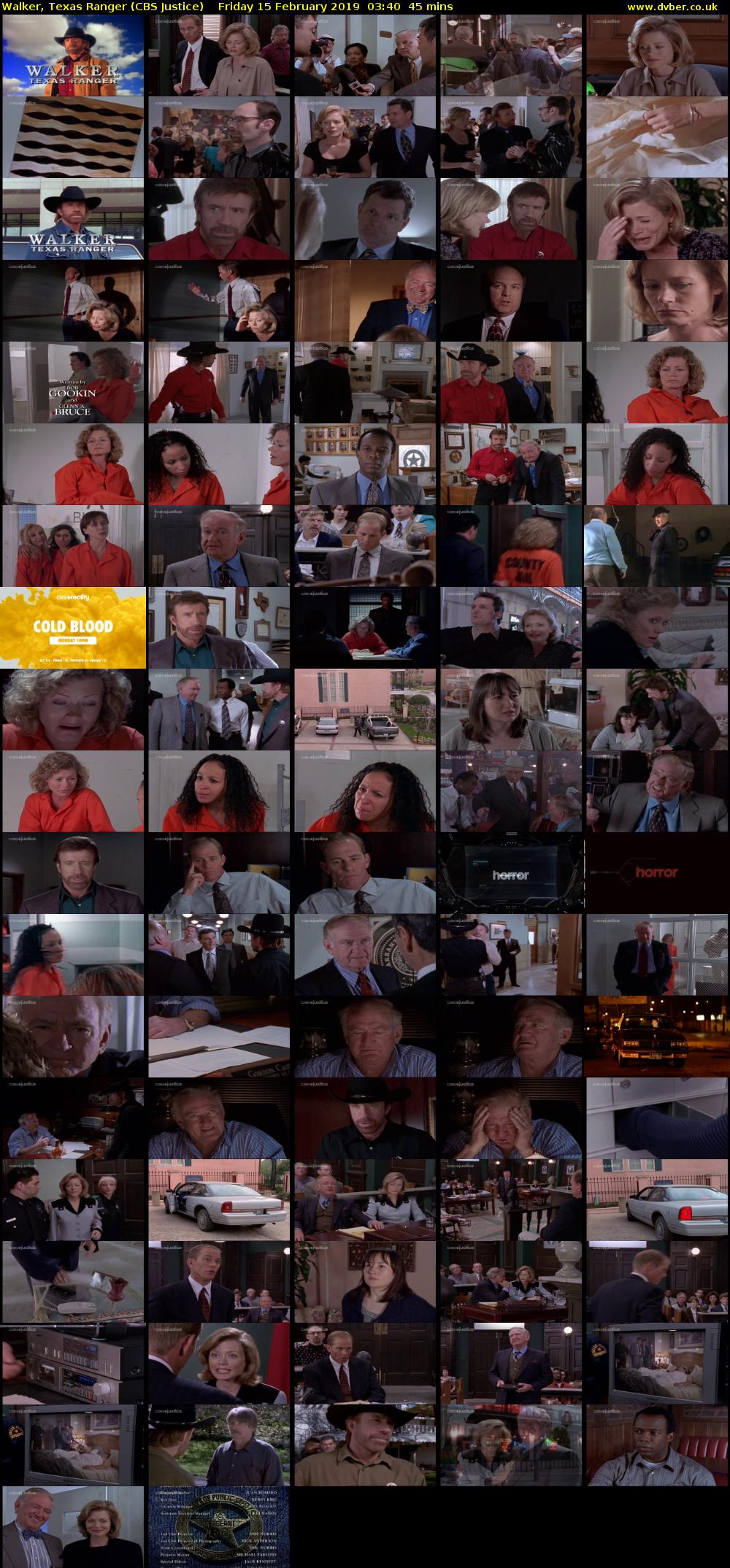 Walker, Texas Ranger (CBS Justice) Friday 15 February 2019 03:40 - 04:25