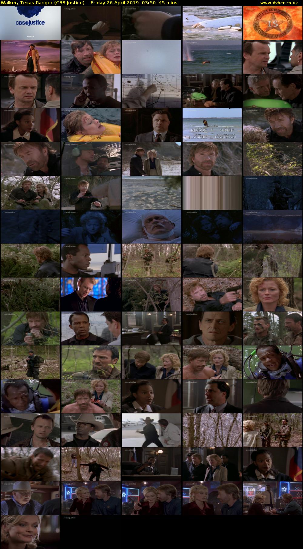 Walker, Texas Ranger (CBS Justice) Friday 26 April 2019 03:50 - 04:35