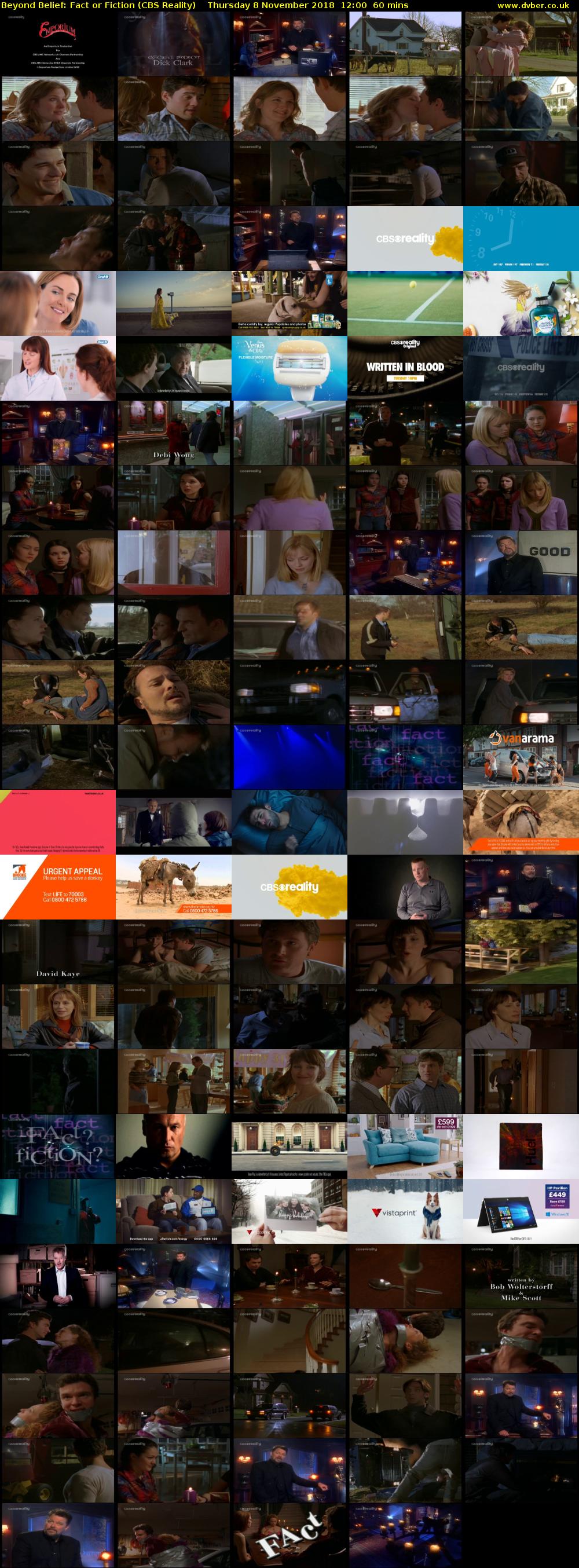 Beyond Belief: Fact or Fiction (CBS Reality) Thursday 8 November 2018 12:00 - 13:00