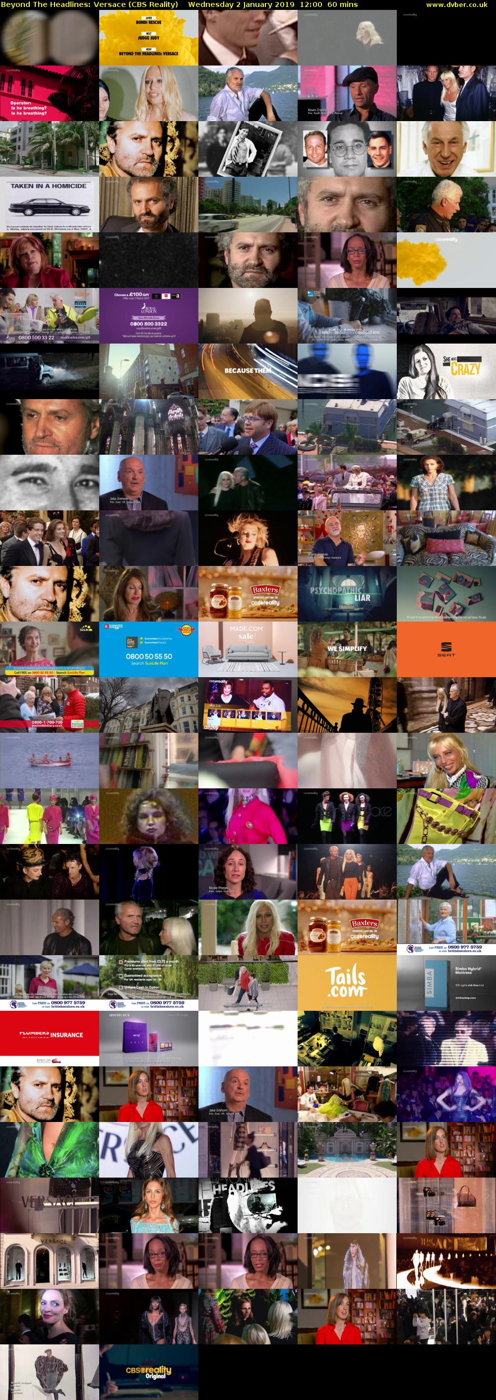 Beyond The Headlines: Versace (CBS Reality) Wednesday 2 January 2019 12:00 - 13:00