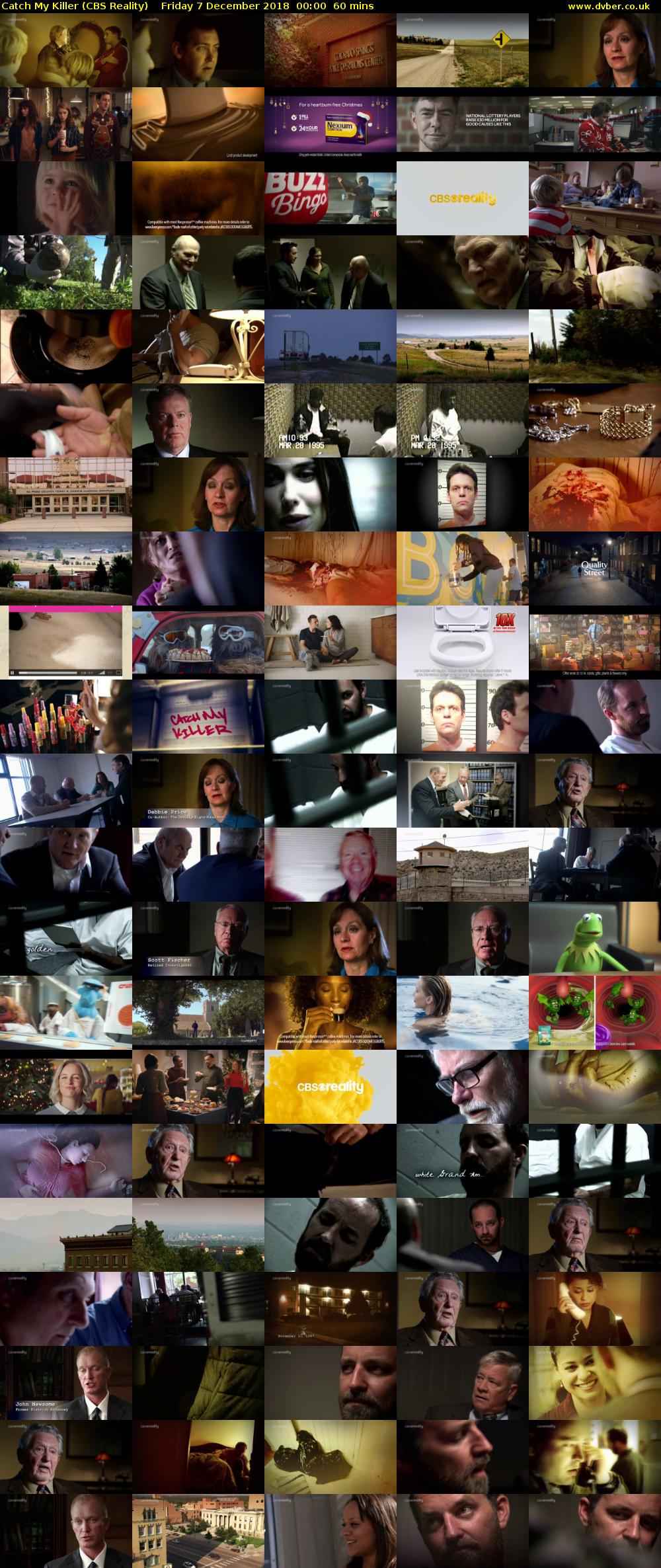 Catch My Killer (CBS Reality) Friday 7 December 2018 00:00 - 01:00