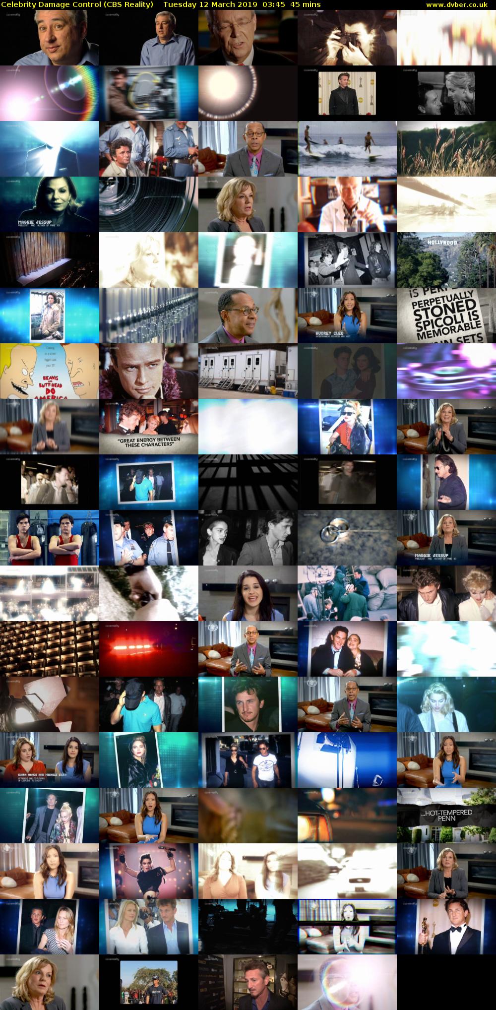 Celebrity Damage Control (CBS Reality) Tuesday 12 March 2019 03:45 - 04:30