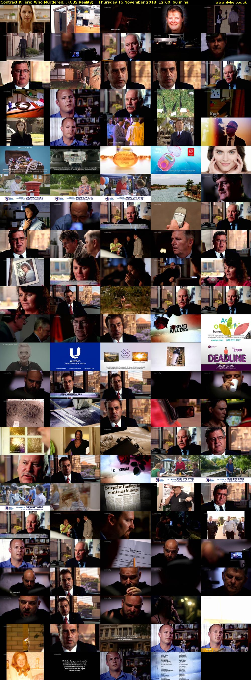 Contract Killers: Who Murdered... (CBS Reality) Thursday 15 November 2018 12:00 - 13:00