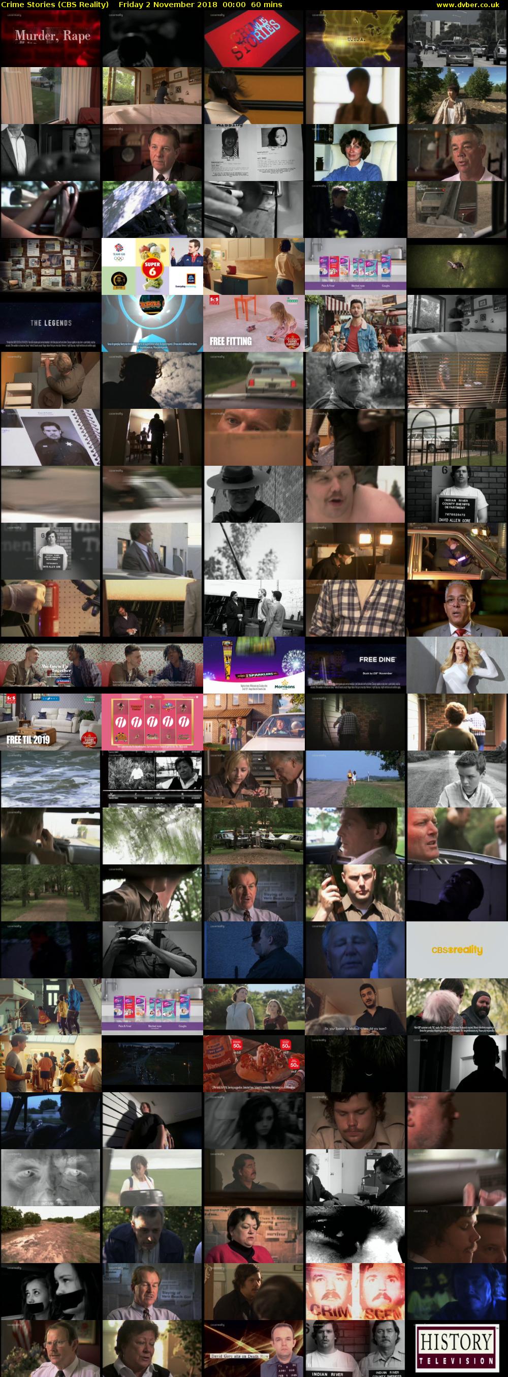 Crime Stories (CBS Reality) Friday 2 November 2018 00:00 - 01:00