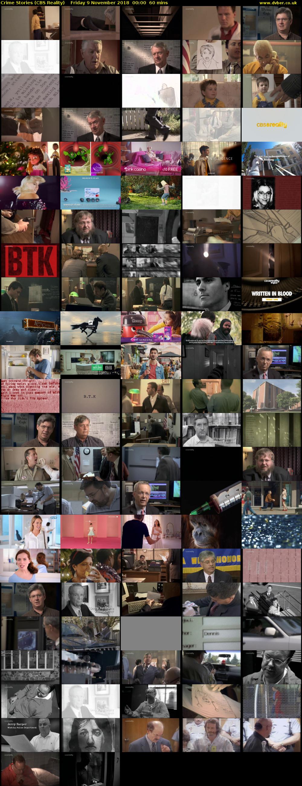 Crime Stories (CBS Reality) Friday 9 November 2018 00:00 - 01:00