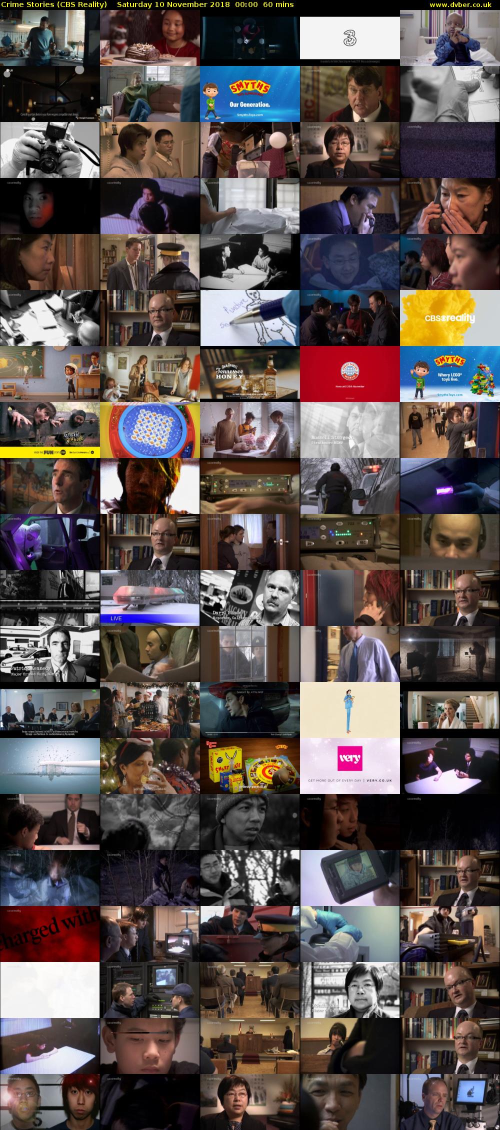 Crime Stories (CBS Reality) Saturday 10 November 2018 00:00 - 01:00