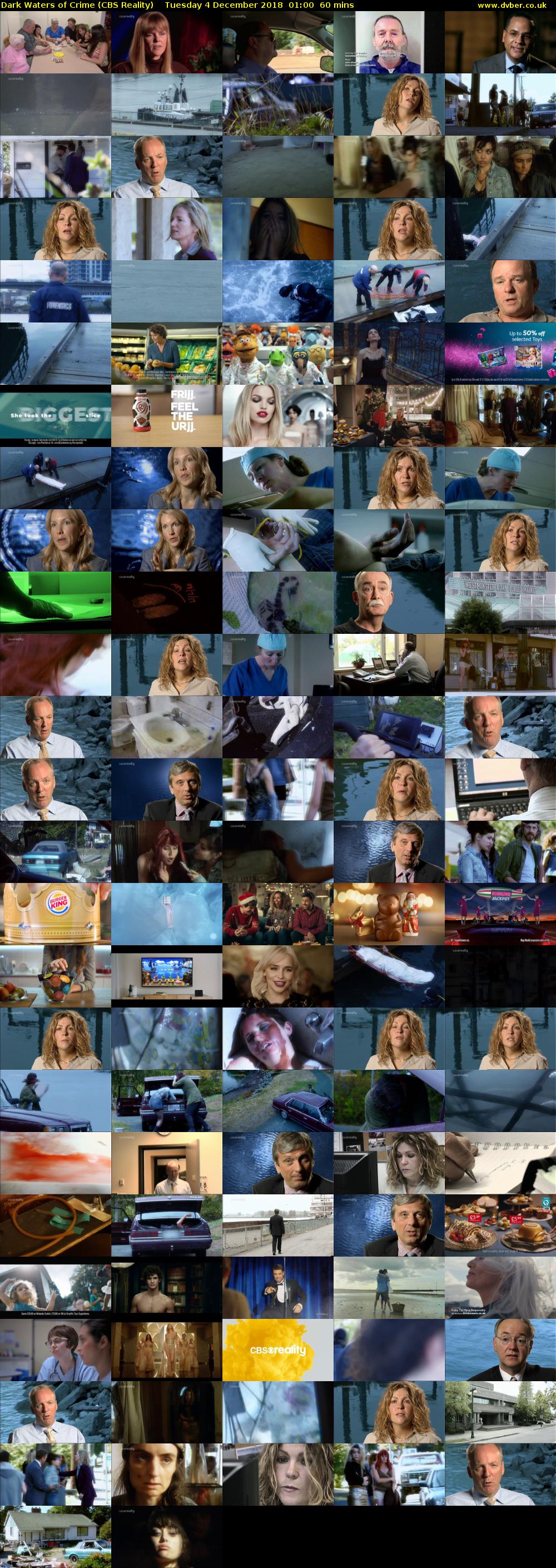 Dark Waters of Crime (CBS Reality) Tuesday 4 December 2018 01:00 - 02:00