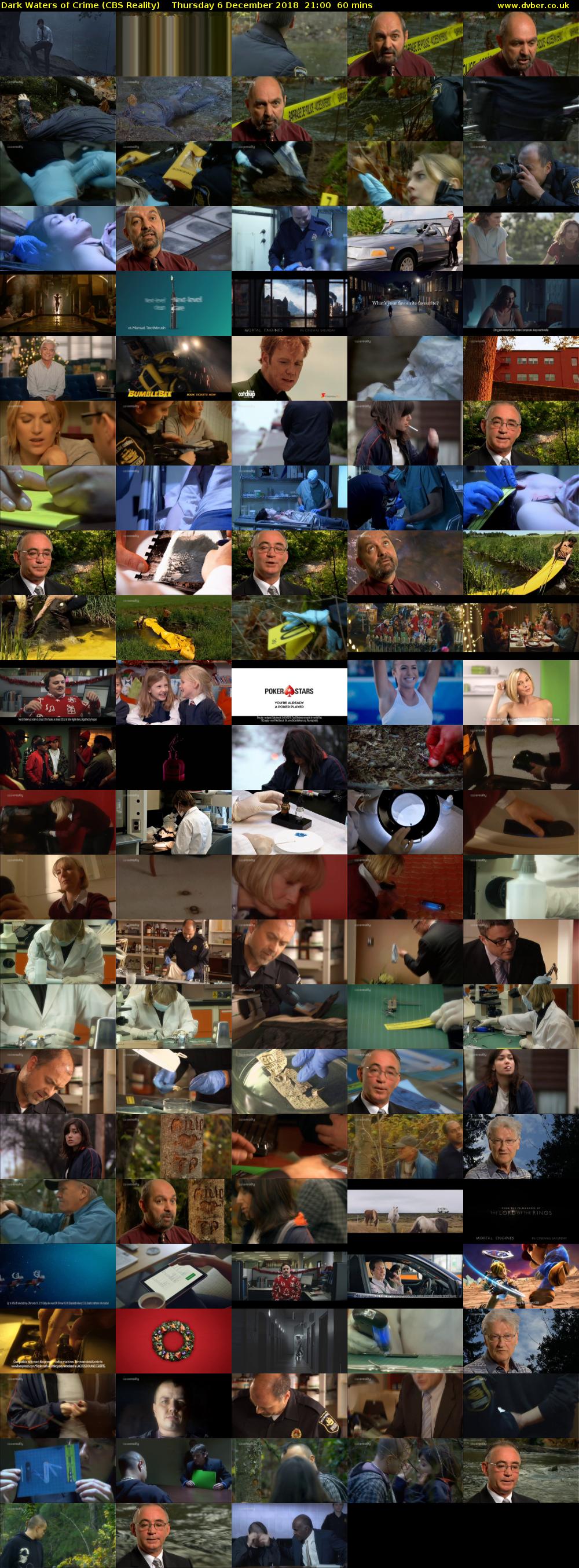 Dark Waters of Crime (CBS Reality) Thursday 6 December 2018 21:00 - 22:00