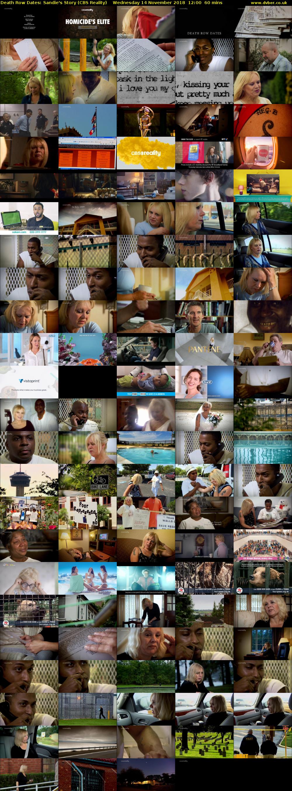 Death Row Dates: Sandie's Story (CBS Reality) Wednesday 14 November 2018 12:00 - 13:00