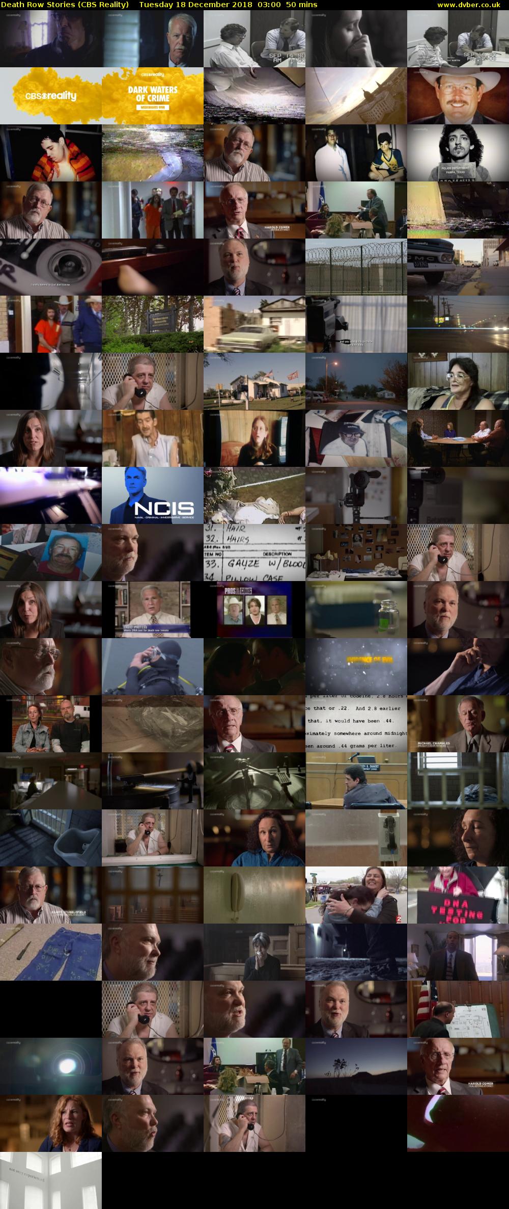 Death Row Stories (CBS Reality) Tuesday 18 December 2018 03:00 - 03:50