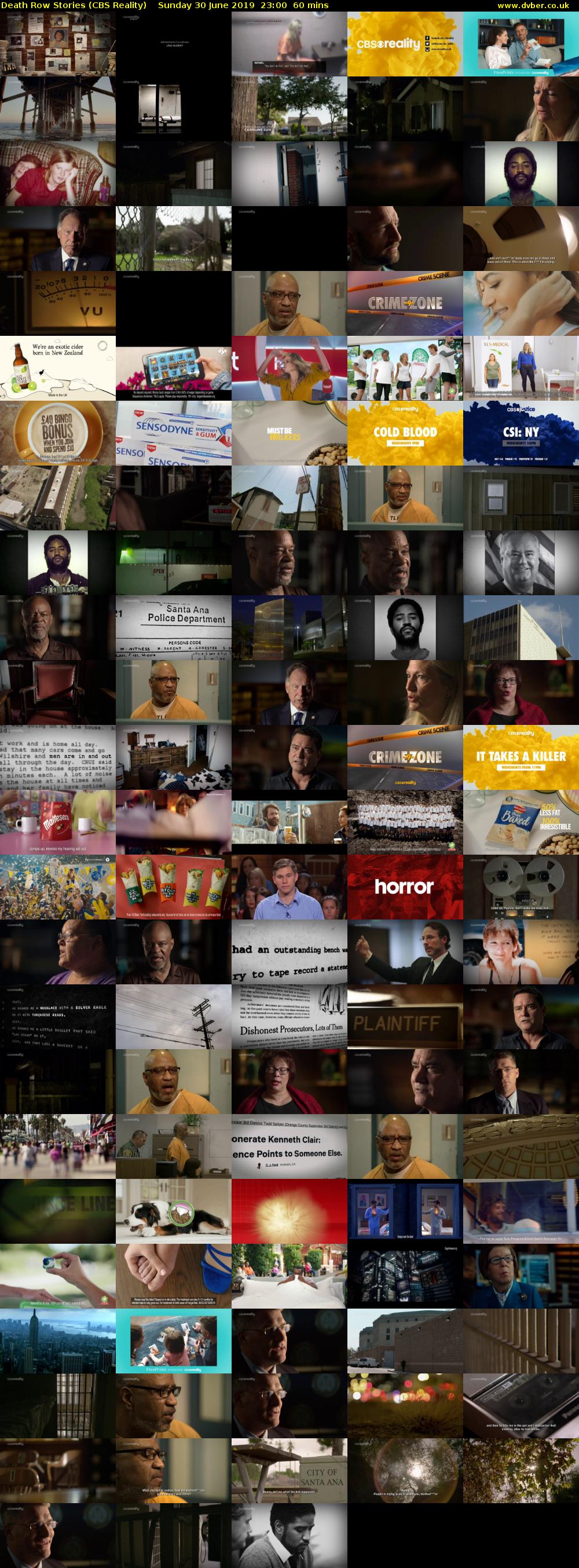 Death Row Stories (CBS Reality) Sunday 30 June 2019 23:00 - 00:00