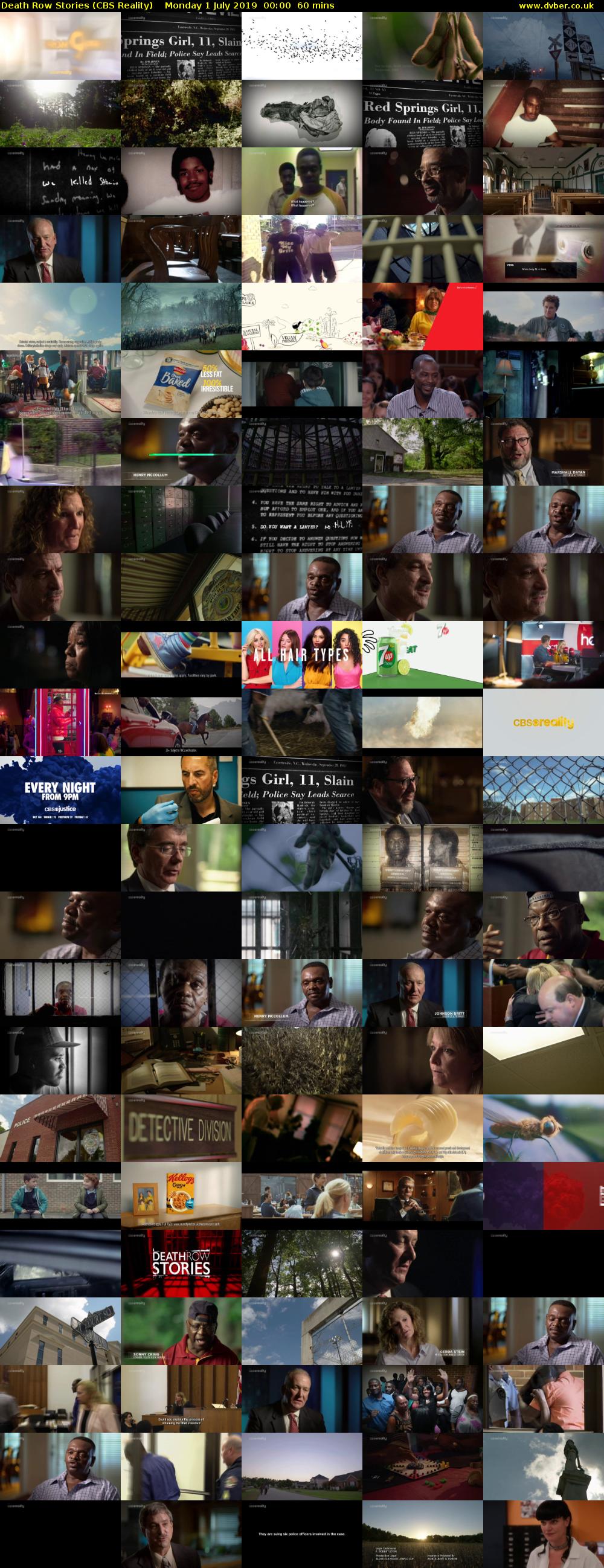 Death Row Stories (CBS Reality) Monday 1 July 2019 00:00 - 01:00