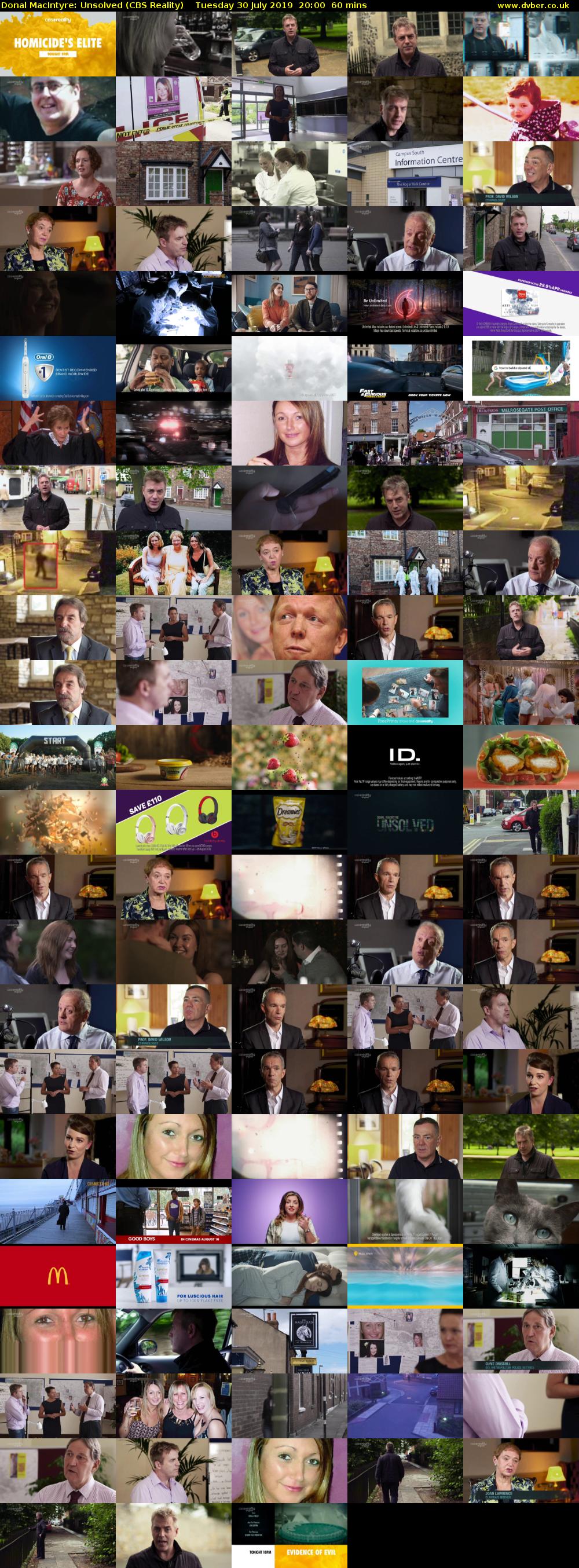 Donal MacIntyre: Unsolved (CBS Reality) Tuesday 30 July 2019 20:00 - 21:00
