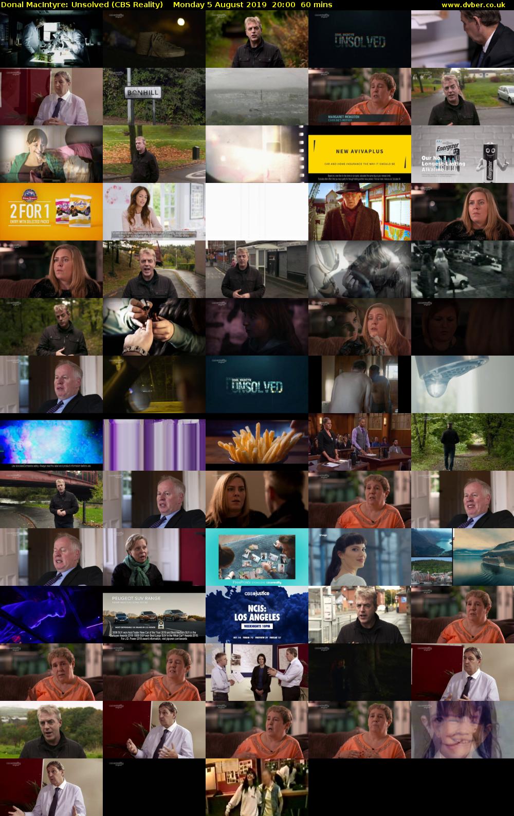 Donal MacIntyre: Unsolved (CBS Reality) Monday 5 August 2019 20:00 - 21:00