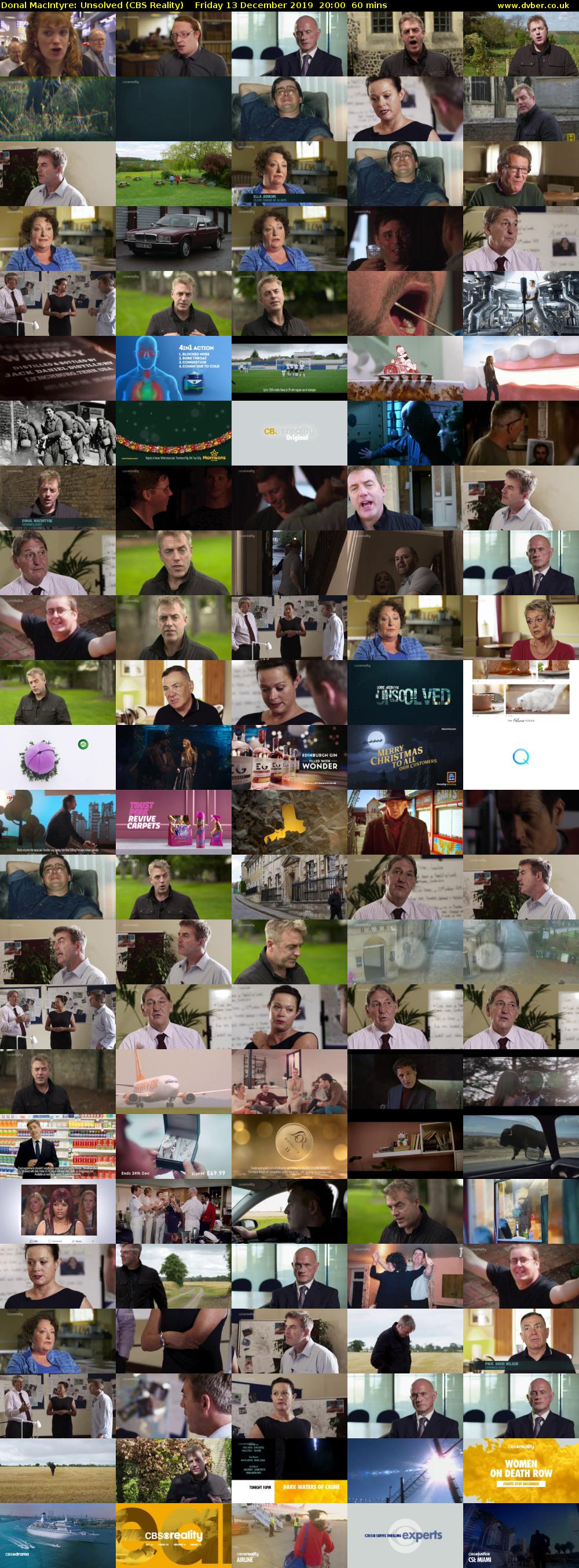 Donal MacIntyre: Unsolved (CBS Reality) Friday 13 December 2019 20:00 - 21:00
