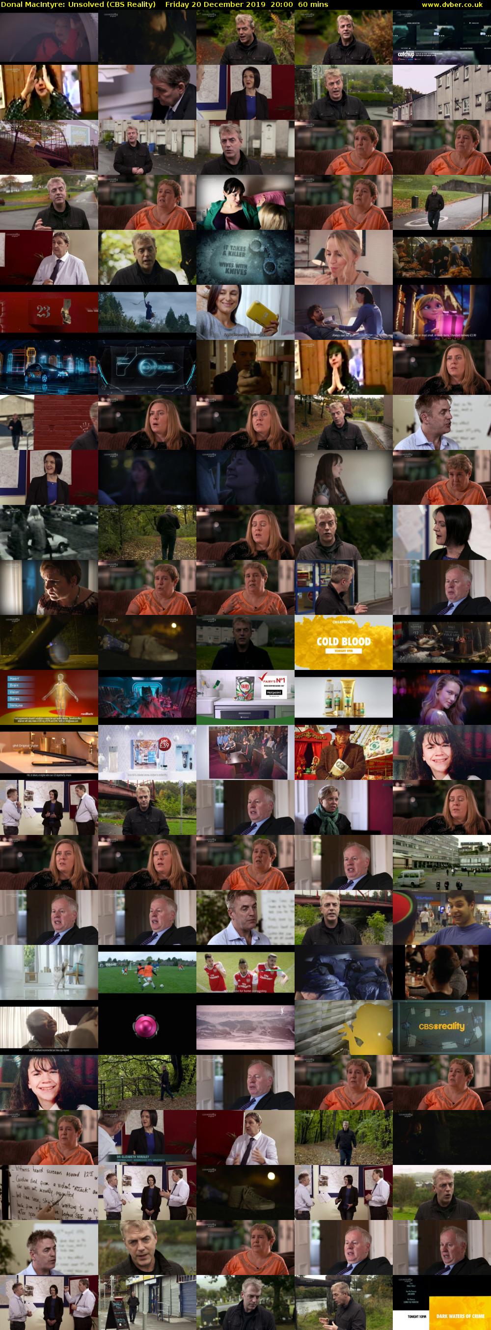 Donal MacIntyre: Unsolved (CBS Reality) Friday 20 December 2019 20:00 - 21:00