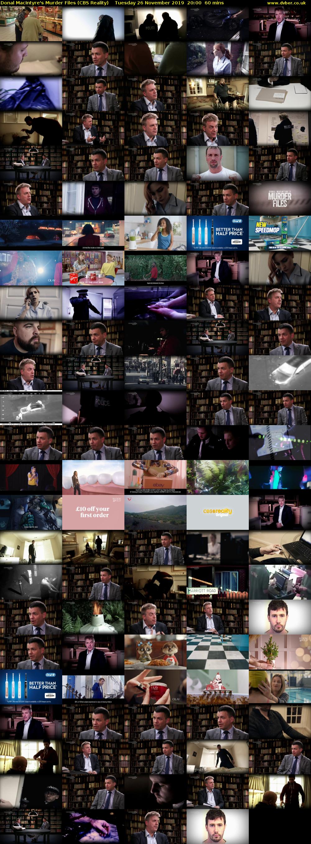 Donal MacIntyre's Murder Files (CBS Reality) Tuesday 26 November 2019 20:00 - 21:00