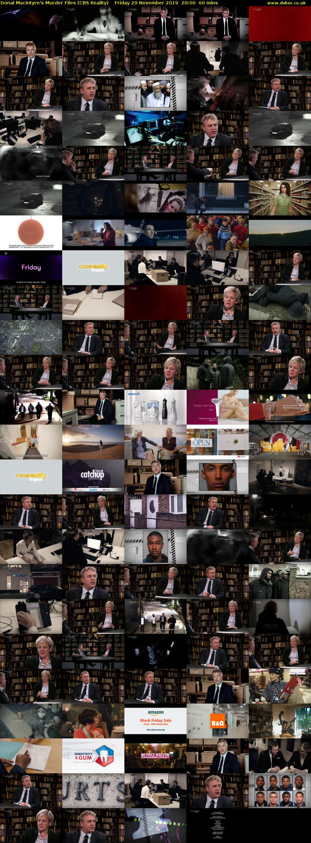 Donal MacIntyre's Murder Files (CBS Reality) Friday 29 November 2019 20:00 - 21:00