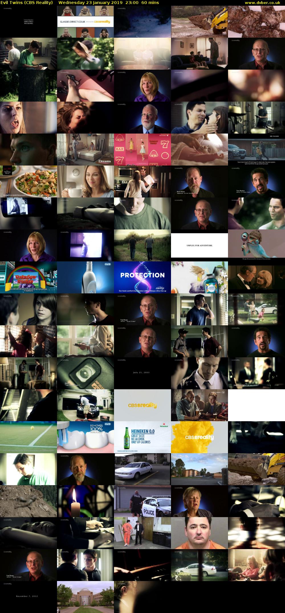 Evil Twins (CBS Reality) Wednesday 23 January 2019 23:00 - 00:00