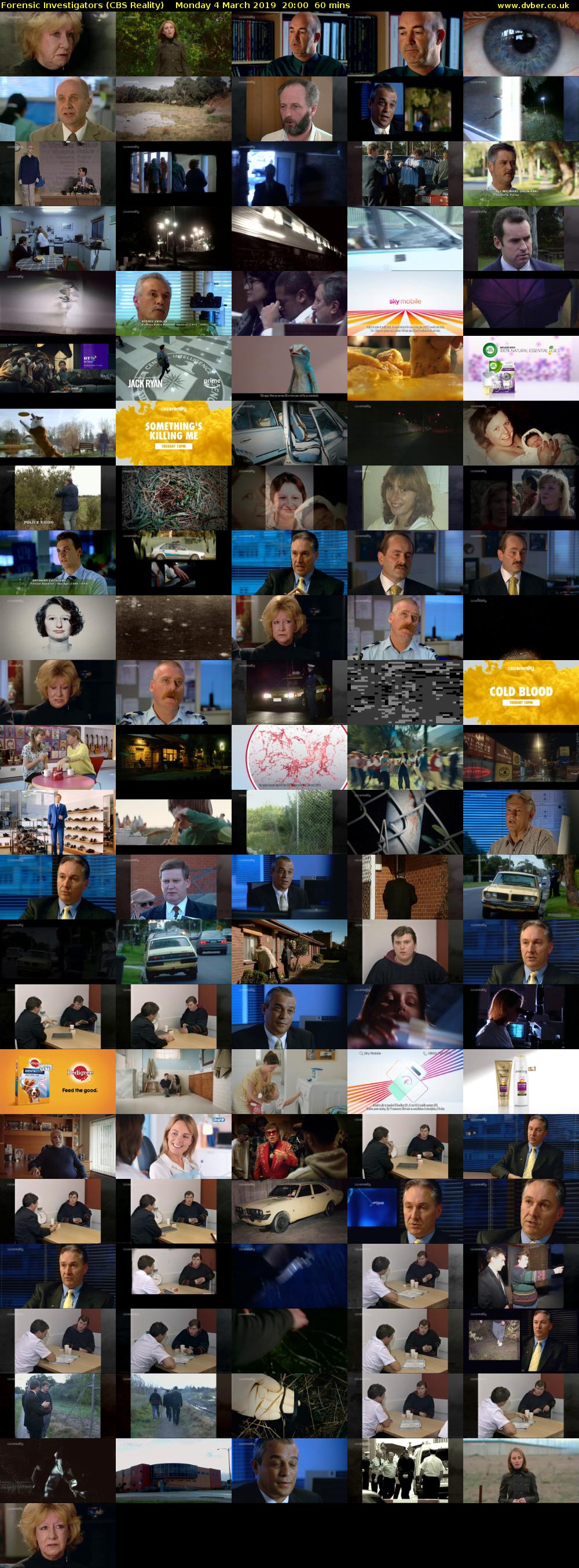 Forensic Investigators (CBS Reality) Monday 4 March 2019 20:00 - 21:00