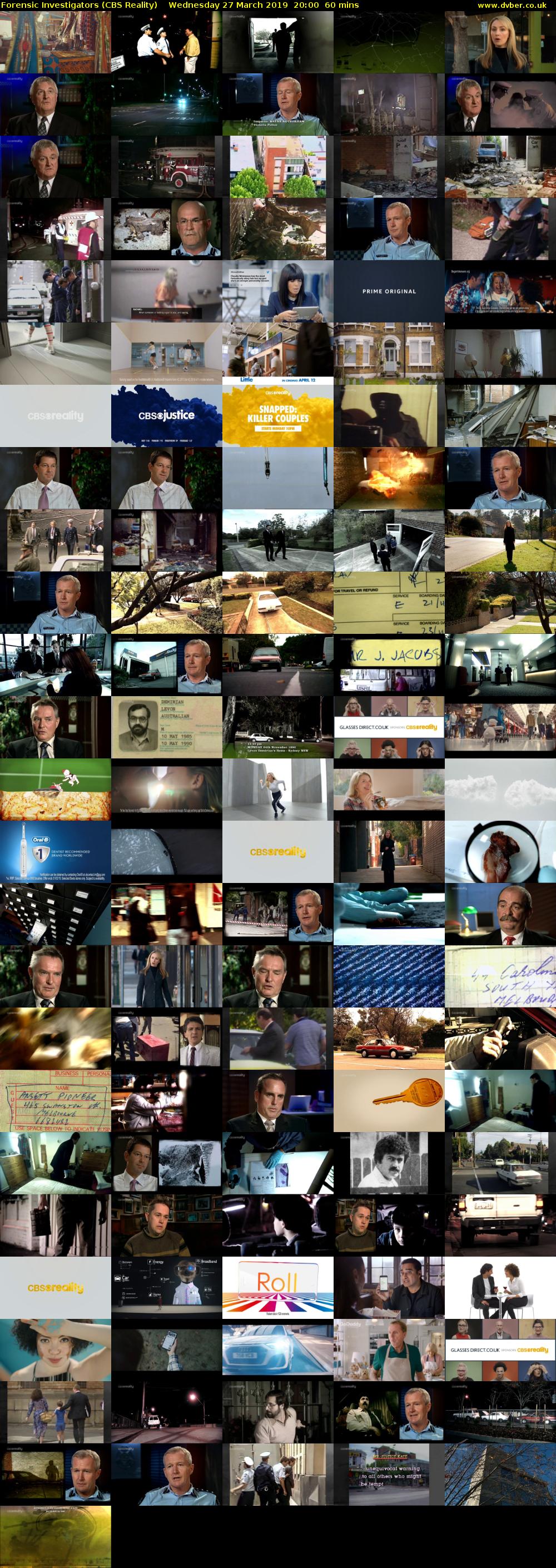 Forensic Investigators (CBS Reality) Wednesday 27 March 2019 20:00 - 21:00