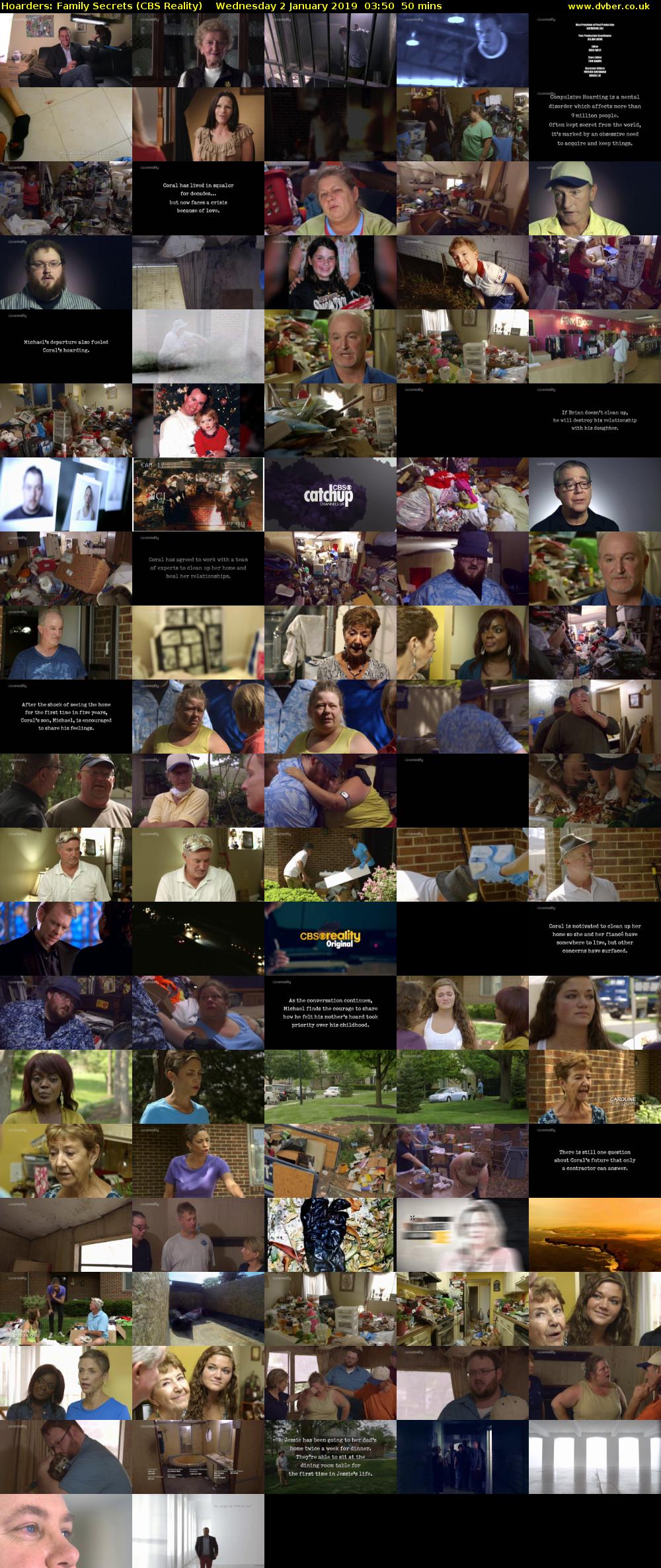 Hoarders: Family Secrets (CBS Reality) Wednesday 2 January 2019 03:50 - 04:40