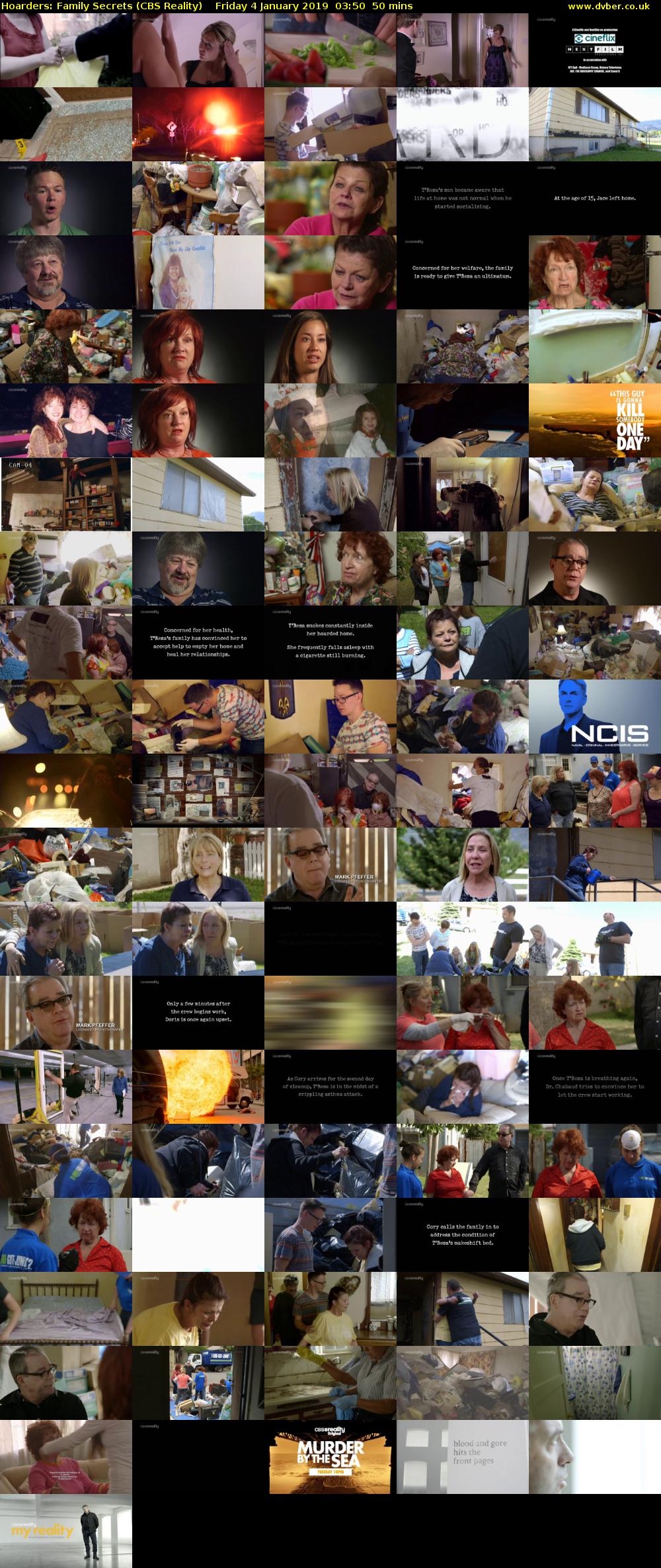 Hoarders: Family Secrets (CBS Reality) Friday 4 January 2019 03:50 - 04:40