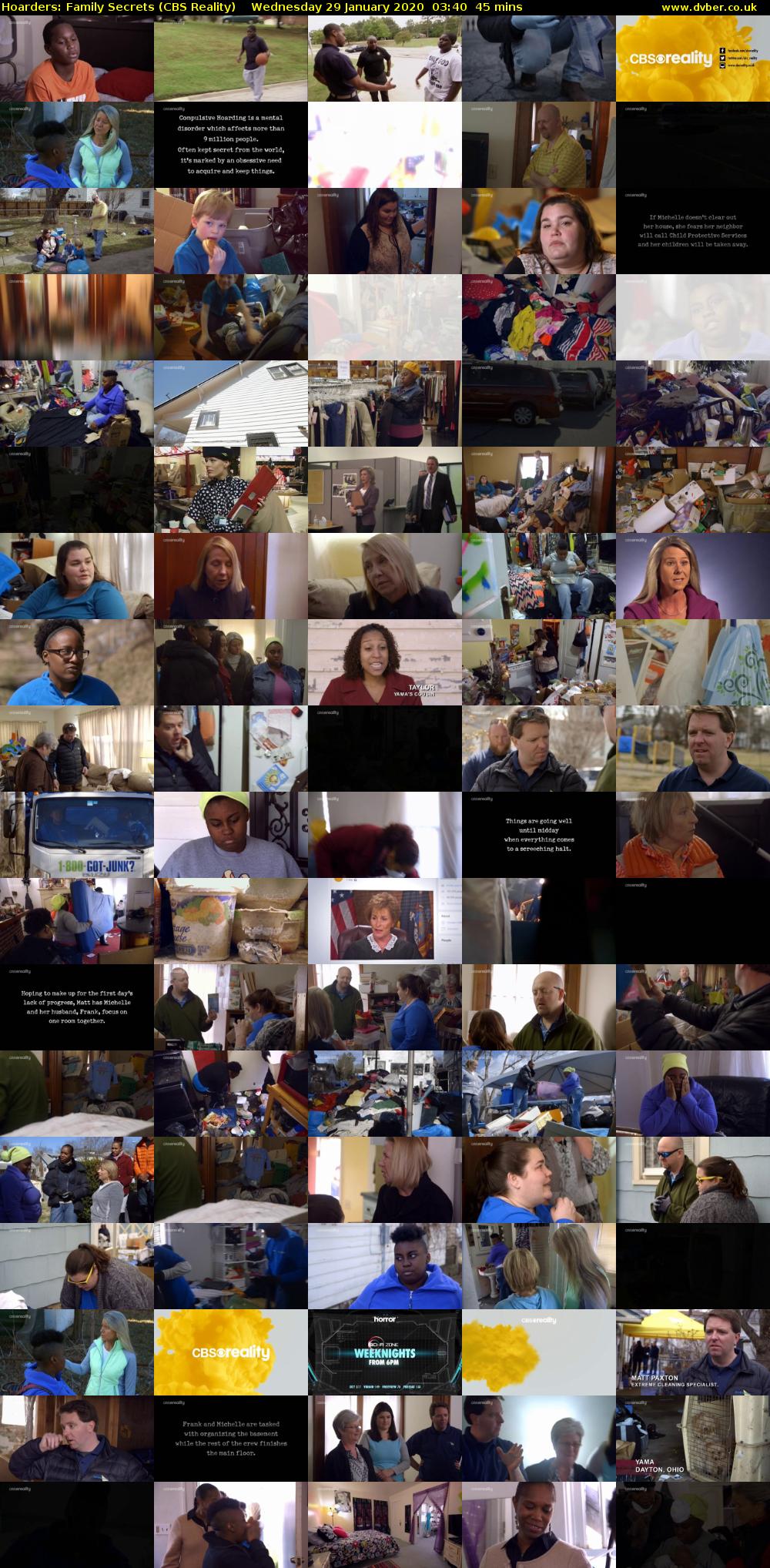 Hoarders: Family Secrets (CBS Reality) Wednesday 29 January 2020 03:40 - 04:25