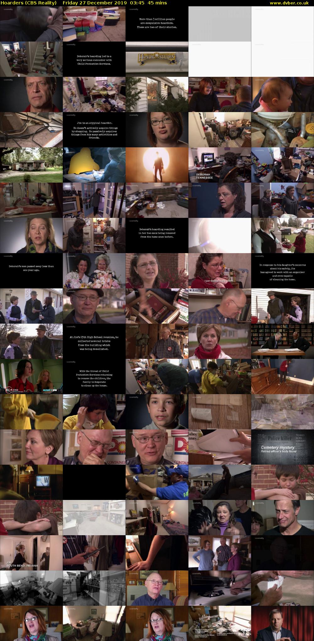 Hoarders (CBS Reality) Friday 27 December 2019 03:45 - 04:30