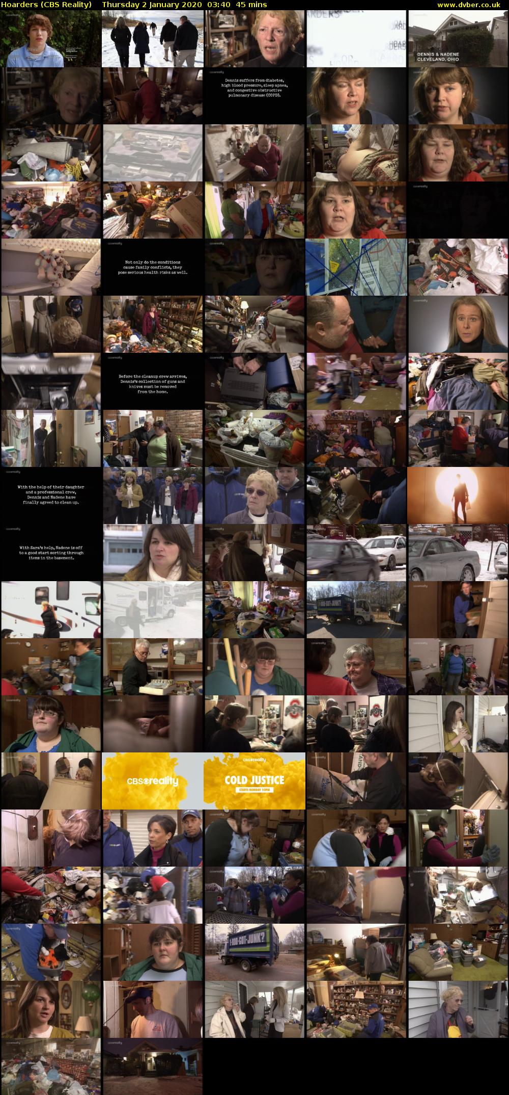 Hoarders (CBS Reality) Thursday 2 January 2020 03:40 - 04:25
