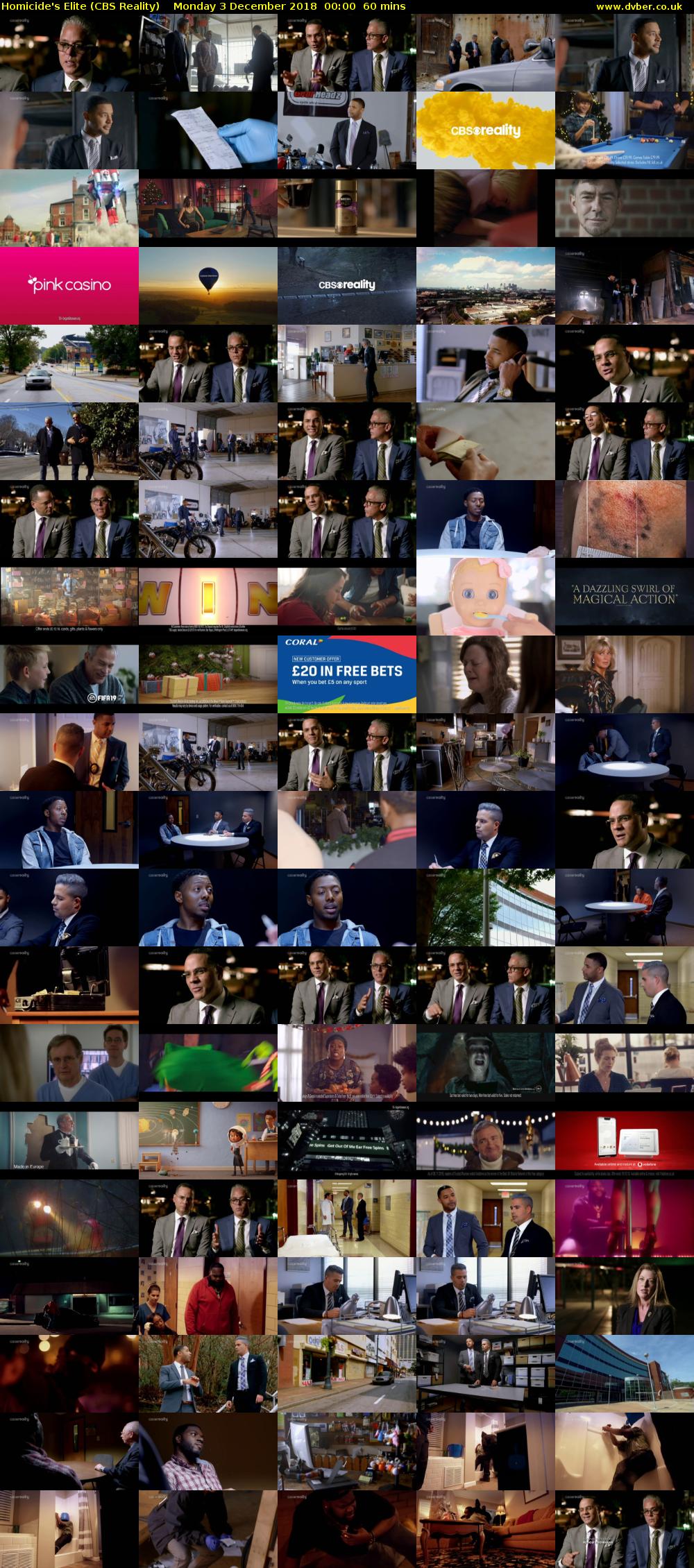 Homicide's Elite (CBS Reality) Monday 3 December 2018 00:00 - 01:00