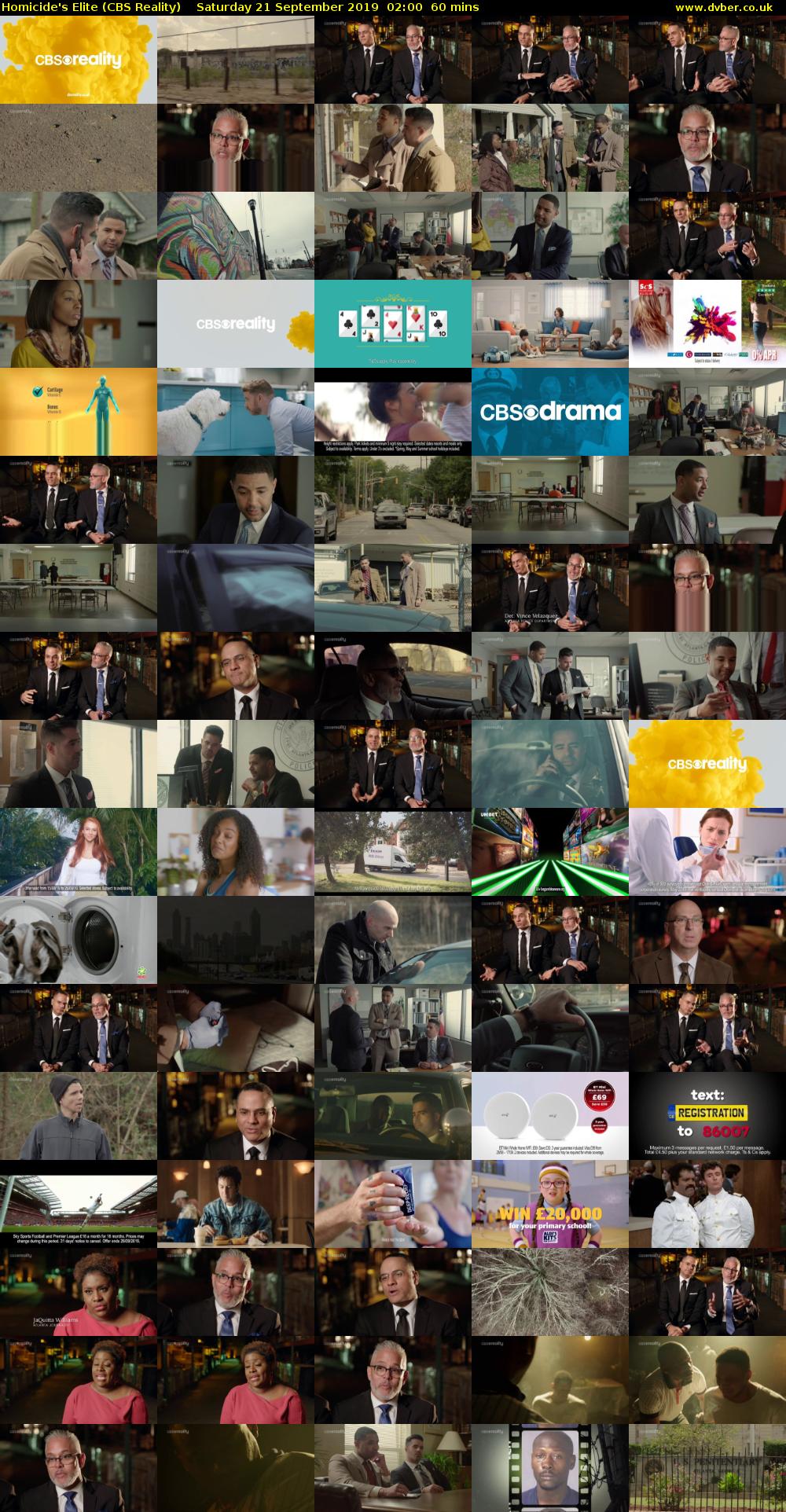 Homicide's Elite (CBS Reality) Saturday 21 September 2019 02:00 - 03:00