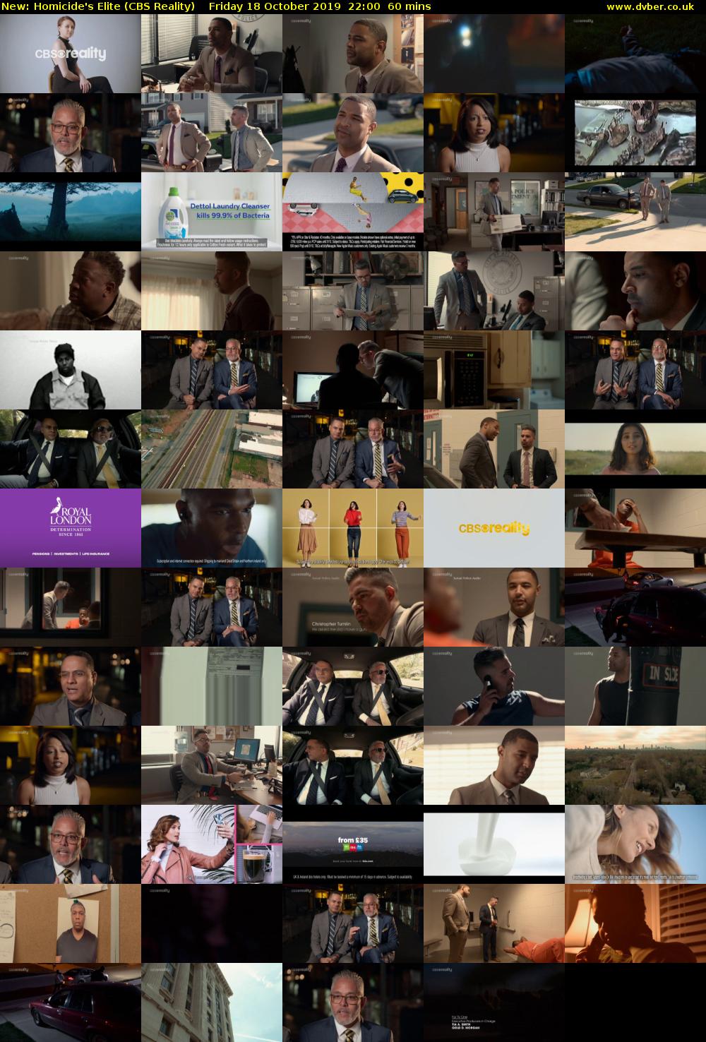 Homicide's Elite (CBS Reality) Friday 18 October 2019 22:00 - 23:00