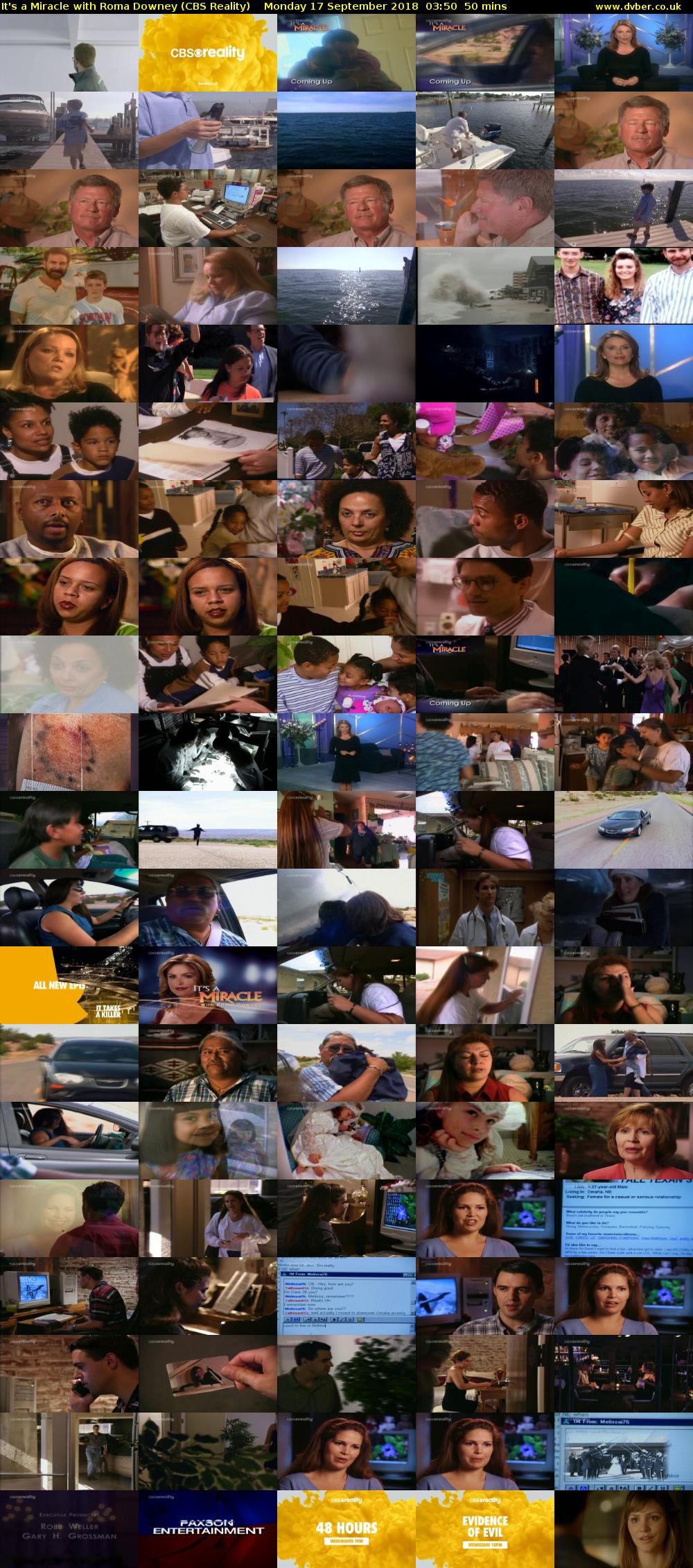 It's a Miracle with Roma Downey (CBS Reality) Monday 17 September 2018 03:50 - 04:40